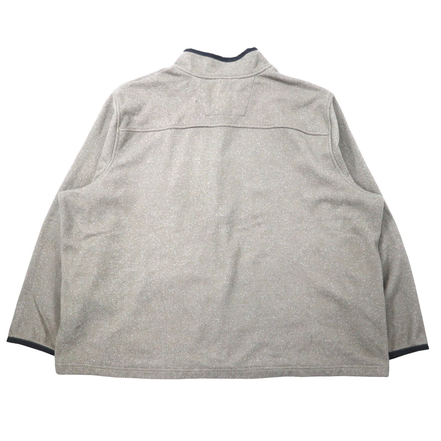 carhartt ハーフジップ フリースジャケット 3XL グレー ベージュ ポリエステル ビッグサイズ ヨルダン製