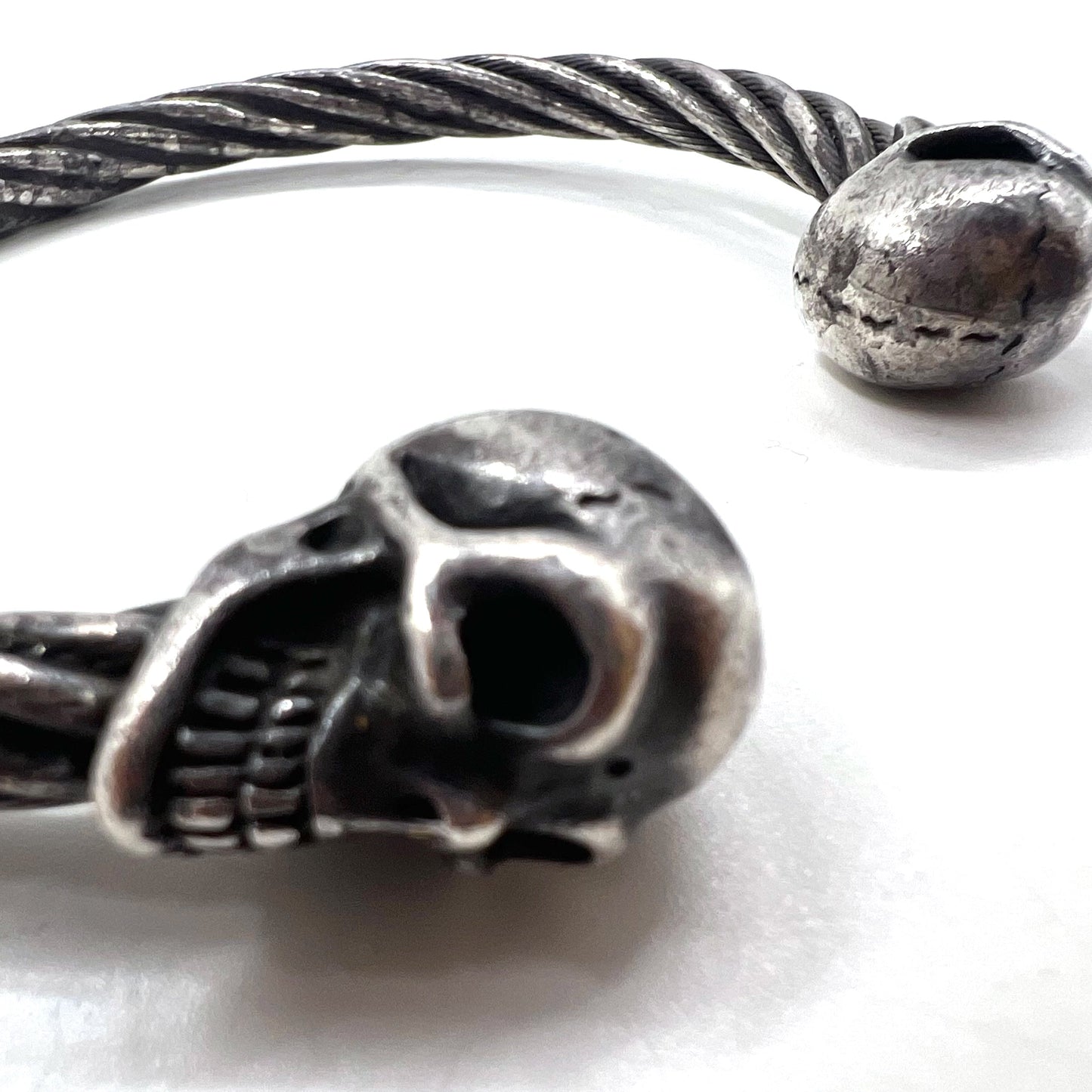 Gaboratory ( GABOR ) スカル ワイヤー バングル Skull Wire Bangle シルバー