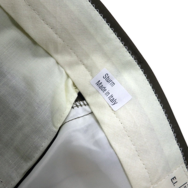 ITALIAN ARMY 90年代 イタリア軍 E.I. トラウザーズ スラックスパンツ 48 カーキ コットン ミリタリー E.PECCI s.a.s 聖林公司 取り扱い デッドストック 未使用品