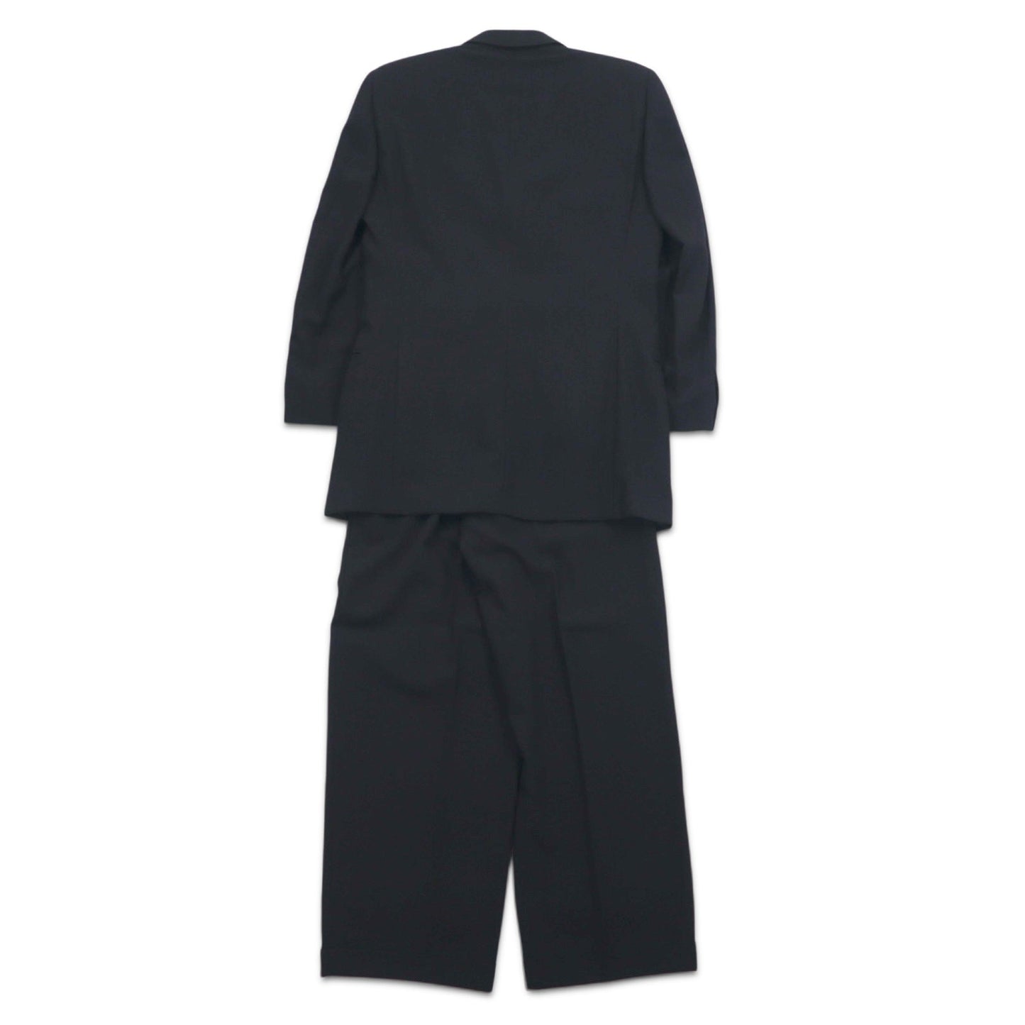 GIANNI VERSACE イタリア製 オーバーサイズ 3B スーツ セットアップ M ブラック ウール メデューサ 裏地総柄 ワイドスラックス COUTURE