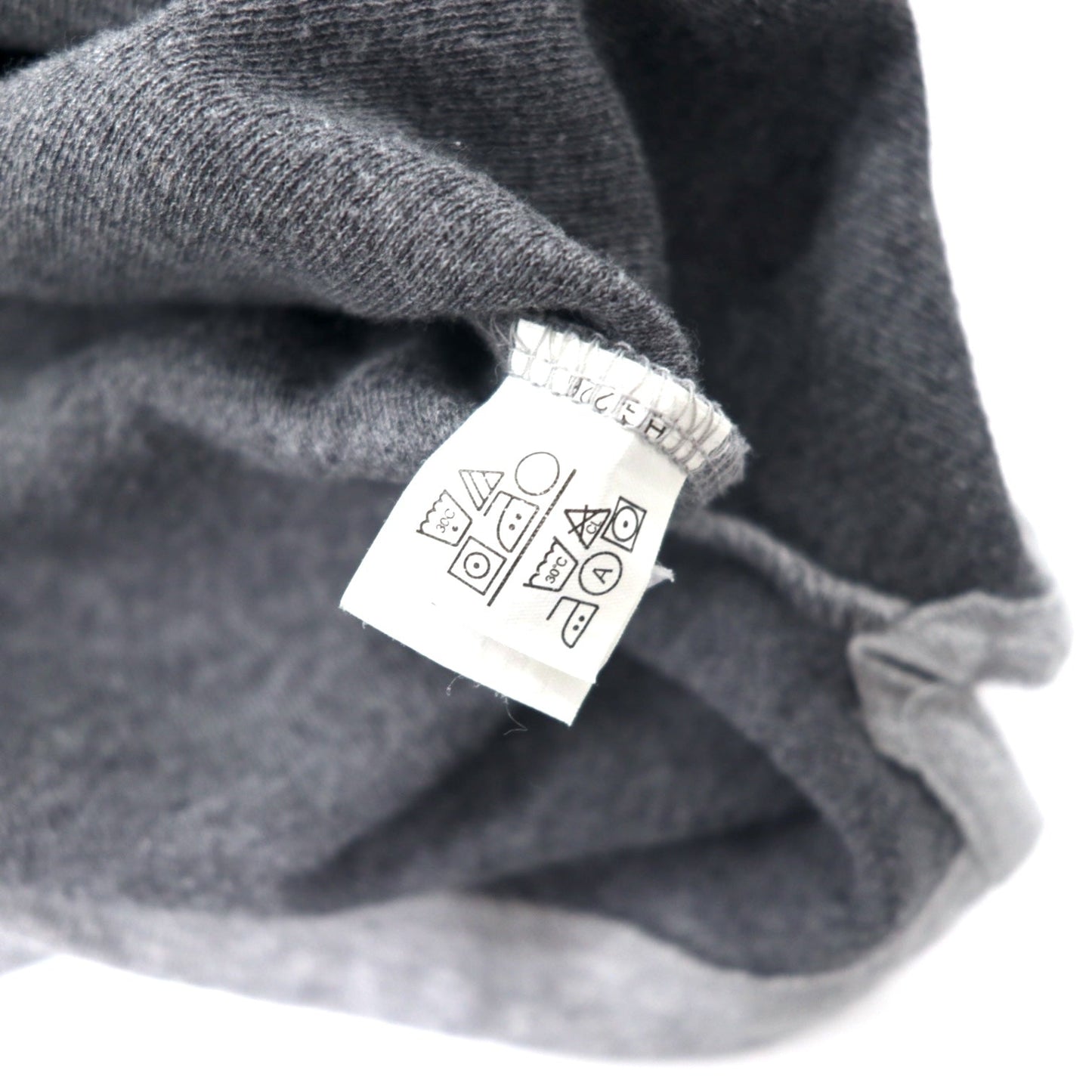 CHAPS RALPH LAUREN 90年代 Vネック ロングスリーブ Tシャツ ロンT L グレー コットン ワンポイントロゴ刺繍