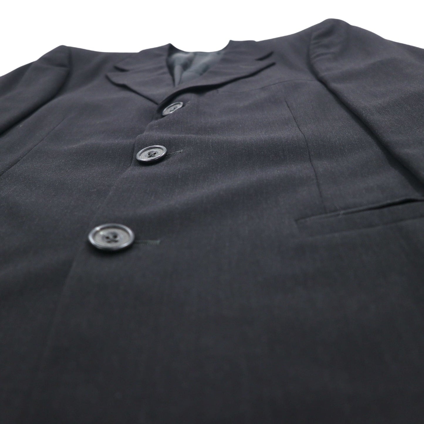 GIANNI VERSACE イタリア製 オーバーサイズ 3B スーツ セットアップ M ブラック ウール メデューサ 裏地総柄 ワイドスラックス COUTURE