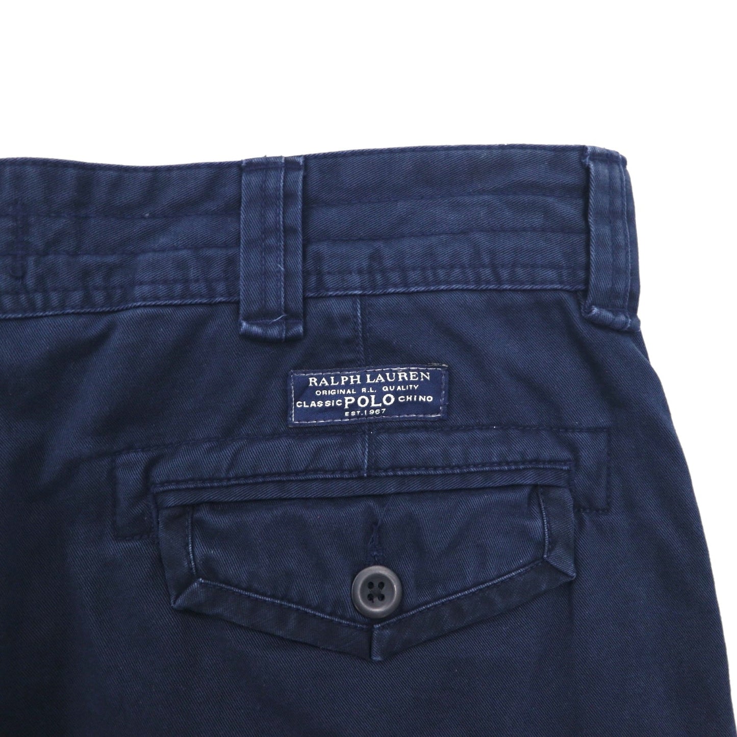 Polo by Ralph Lauren 90年代 ポロチノ バギー ショート カーゴパンツ ハーフパンツ L ネイビー 膝下丈