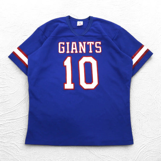 Rawlings 90年代 USA製 NFL フットボール ゲームシャツ Tシャツ XL ブルー GIANTS ナンバリング