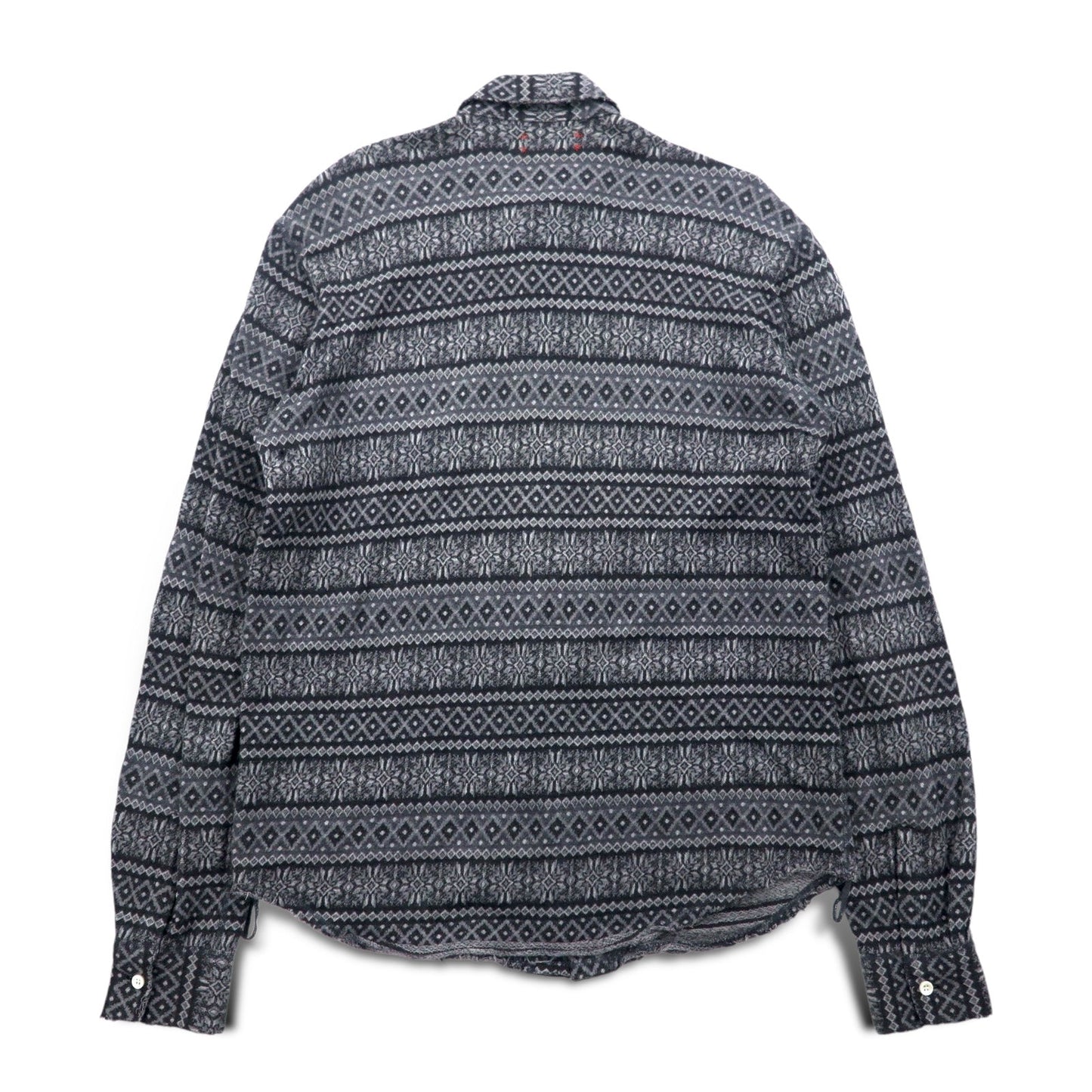 CASH CA カットオフ シャツ M グレー 総柄 ノルディック CAW11-SH0011 日本製