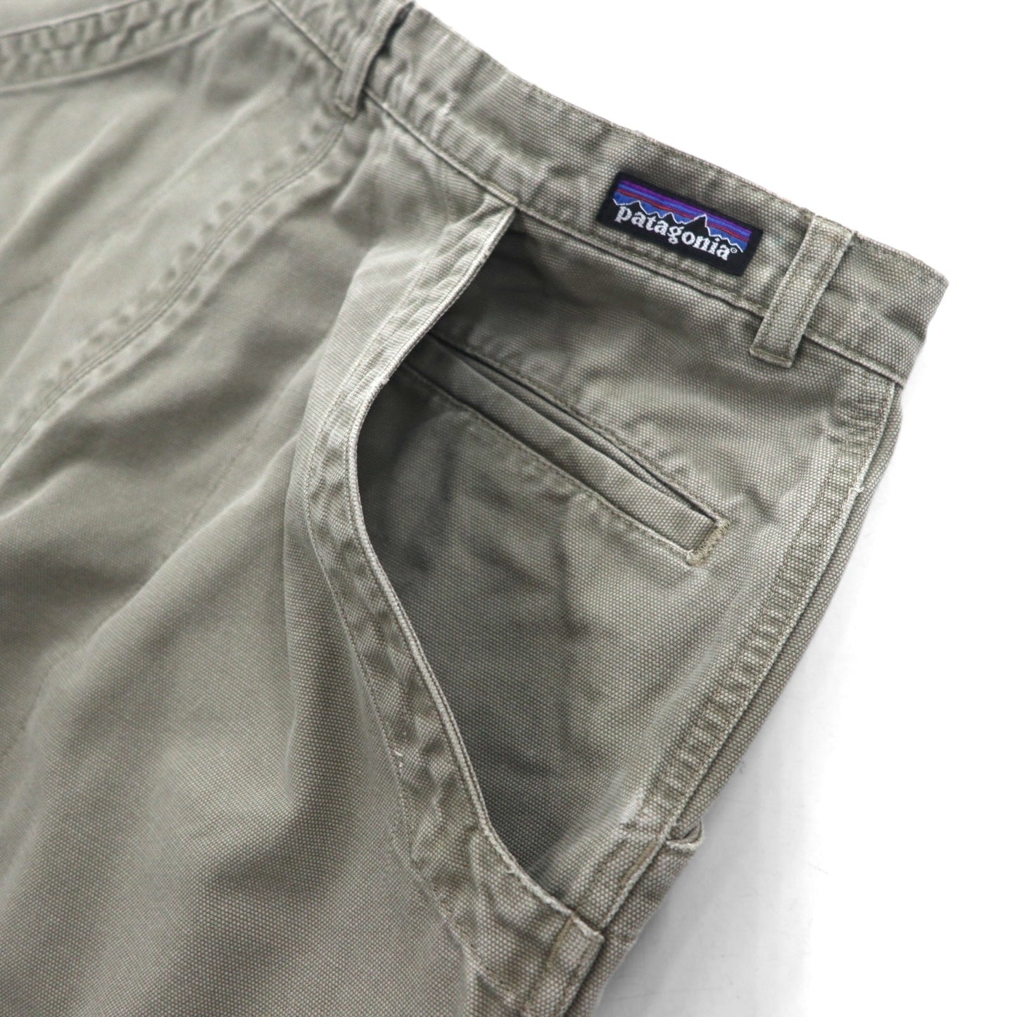 patagonia 00年代 スタンドアップショーツ Stand Up Shorts ダック地 ショートパンツ M カーキ オーガニック コットン