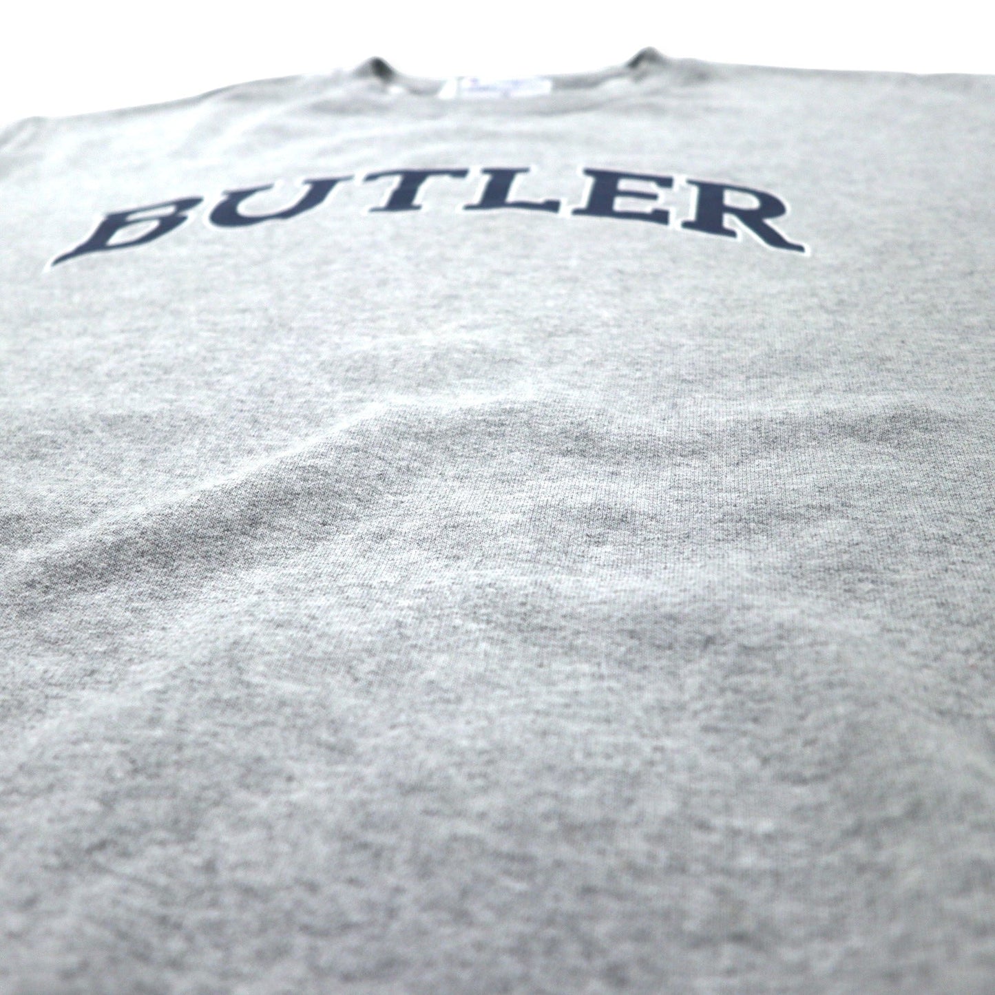 Champion カレッジ プリント スウェット XL グレー コットン 裏起毛 BUTLER エルサルバドル製