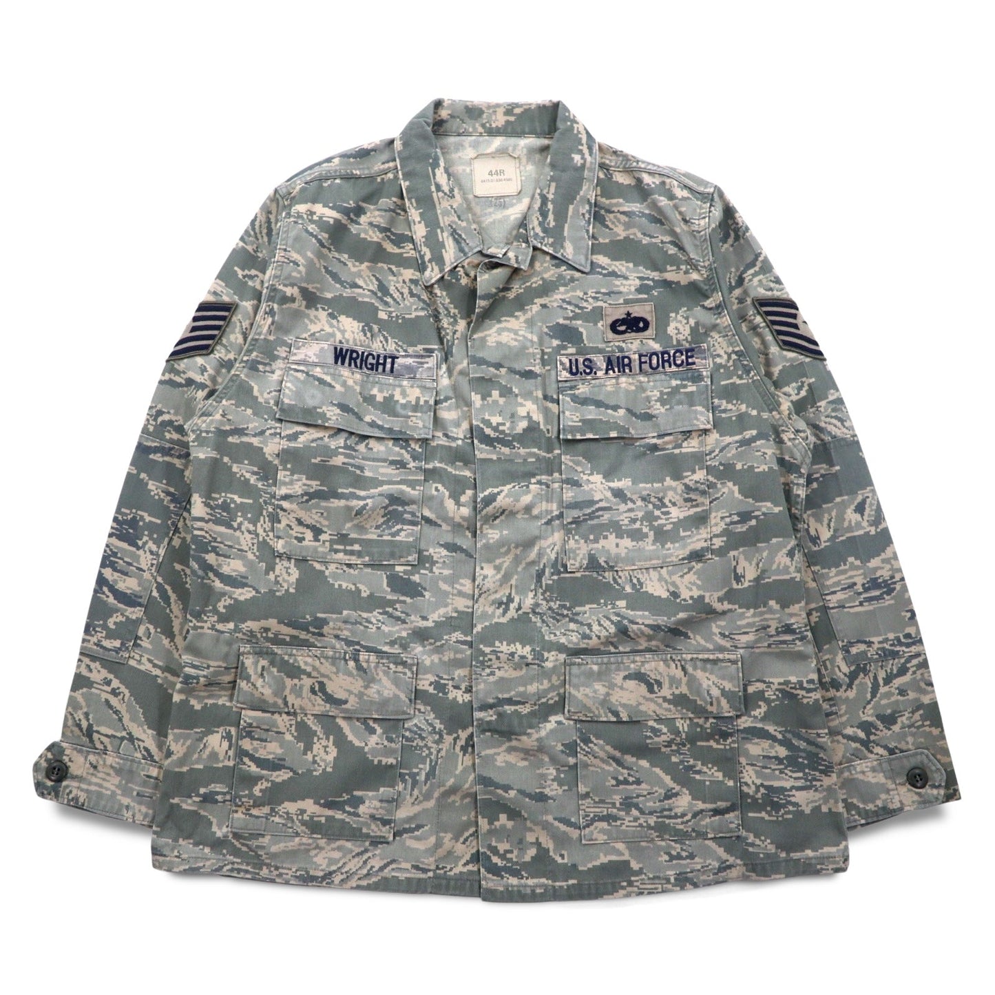 US AIR FORCE 米軍 USAF フィールドジャケット XL デジタル タイガーカモ ミリタリー Airman Battle Uniform 8415-01-536-4590 American Apparel