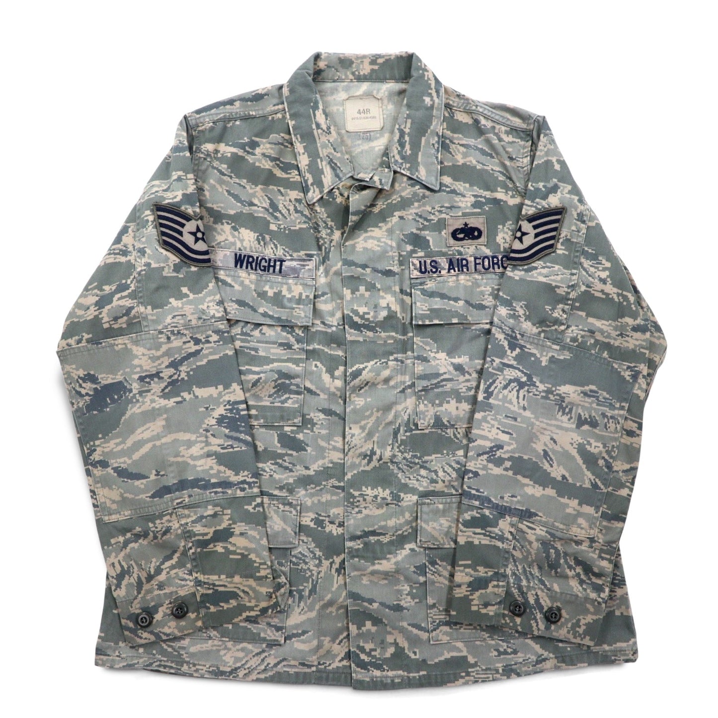 US AIR FORCE 米軍 USAF フィールドジャケット XL デジタル タイガーカモ ミリタリー Airman Battle Uniform 8415-01-536-4590 American Apparel