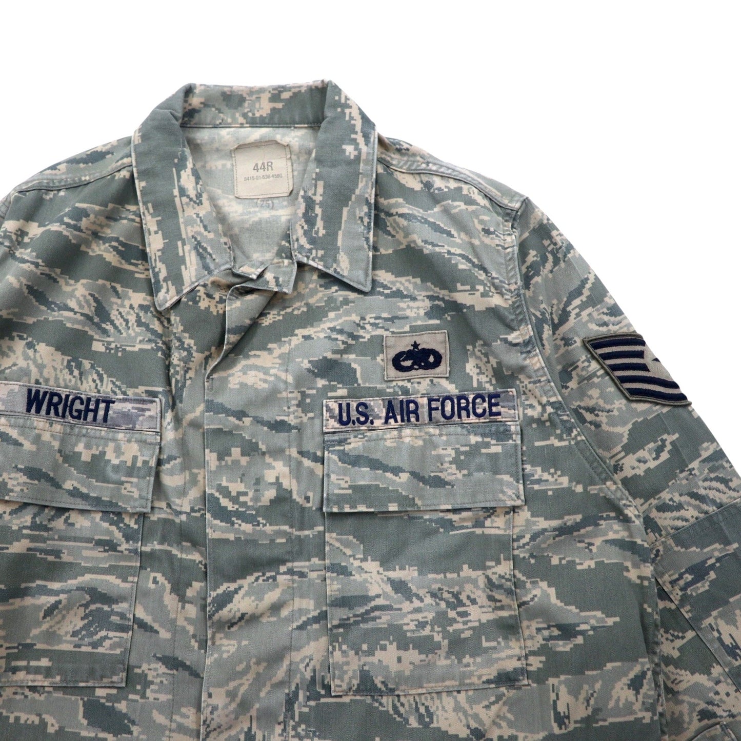 US AIR FORCE 米軍 USAF フィールドジャケット XL デジタル タイガーカモ ミリタリー Airman Battle Uniform 8415-01-536-4590 American Apparel