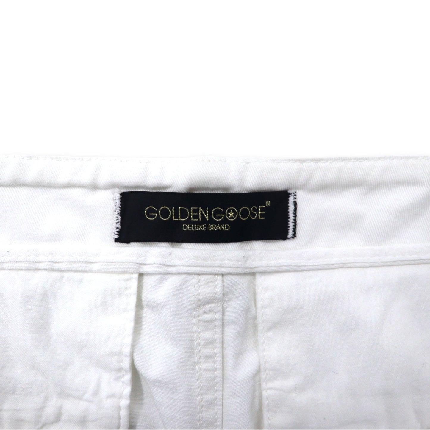 GOLDEN GOOSE DELUXE BRAND イタリア製  ワイド チノパンツ S ホワイト コットン