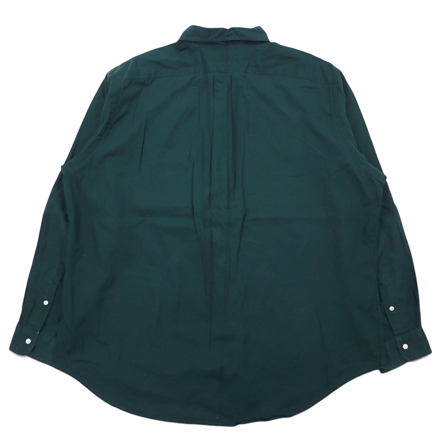 RALPH LAUREN 90年代 クラシックフィット ボタンダウンシャツ XXL グリーン コットン スモールポニー 刺繍