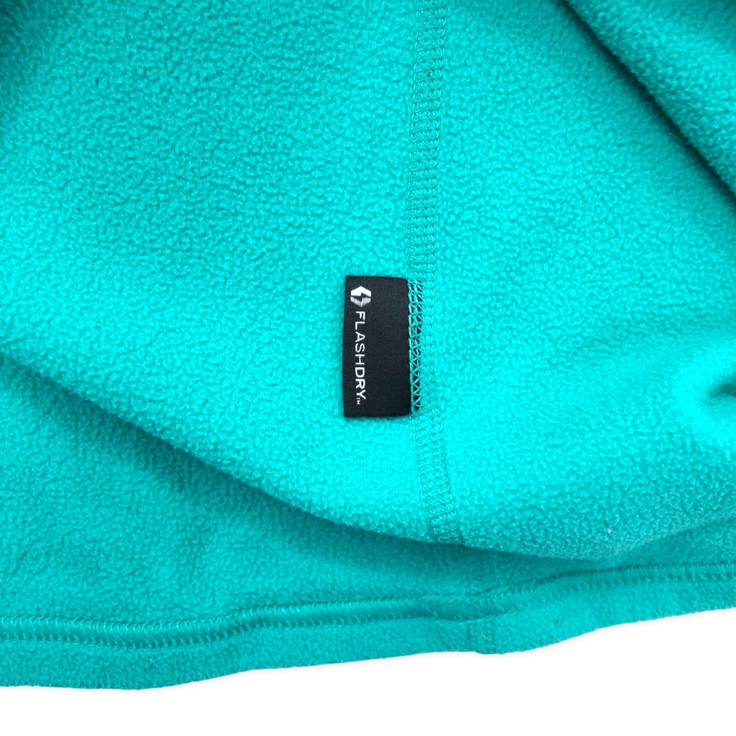 THE NORTH FACE ハーフジップ フリースジャケット L グリーン ポリエステル FLASHDRY ワンポイントロゴ刺繍