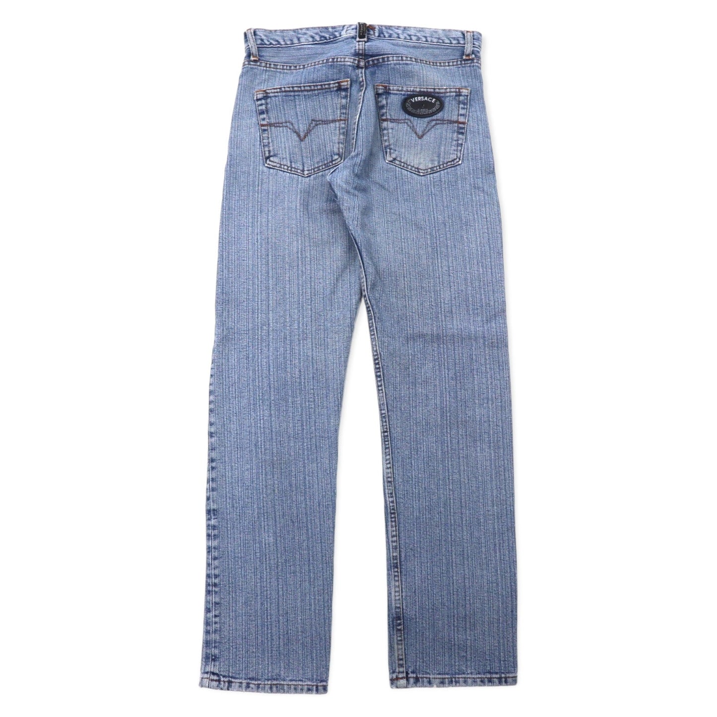 VERSACE CLASSIC V2 デニムパンツ 30 ブルー アイスウォッシュ ボタンフライ