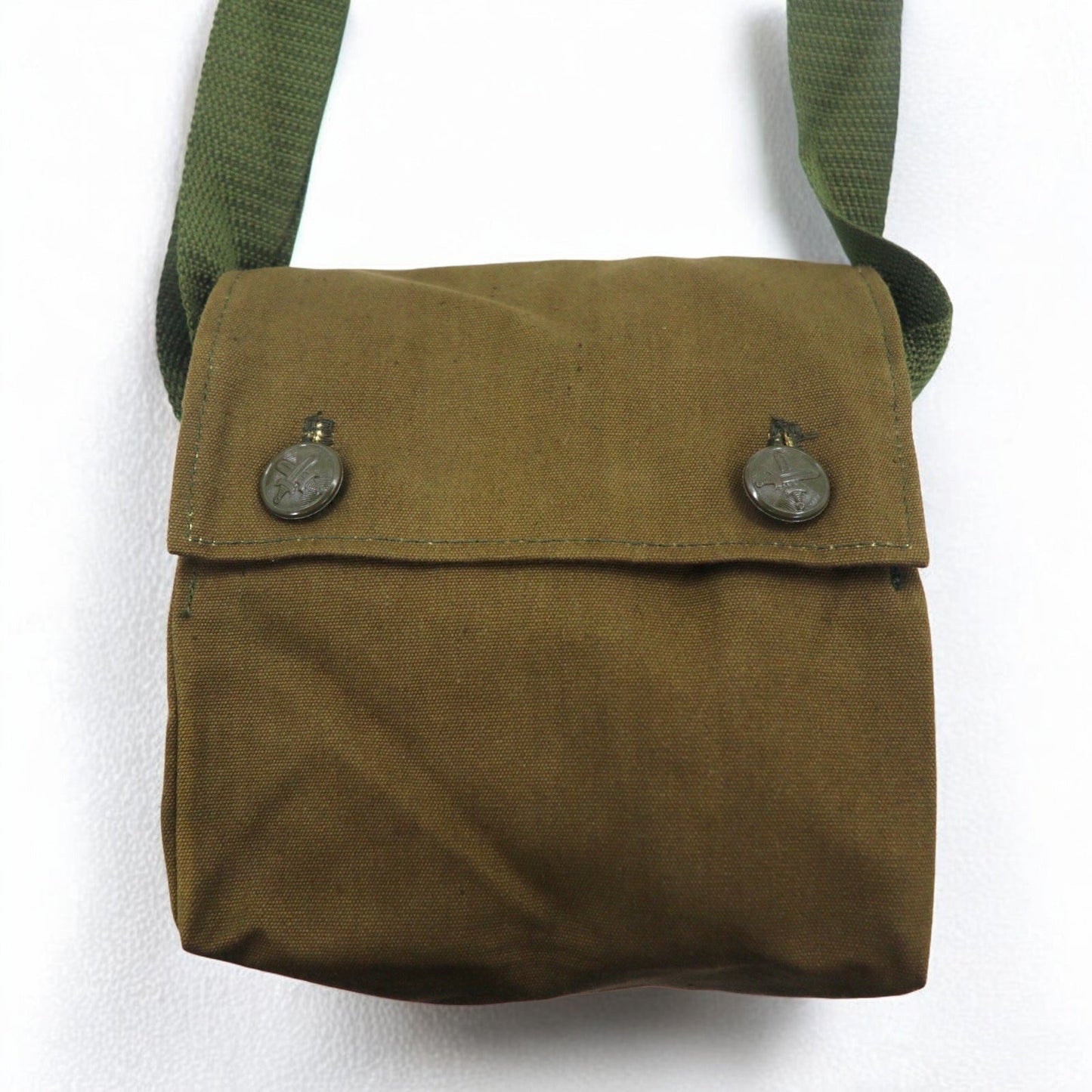 Vintage Czech Army チェコ軍 ショルダーバッグ カーキ コットン キャンバス デッドストック 未使用品