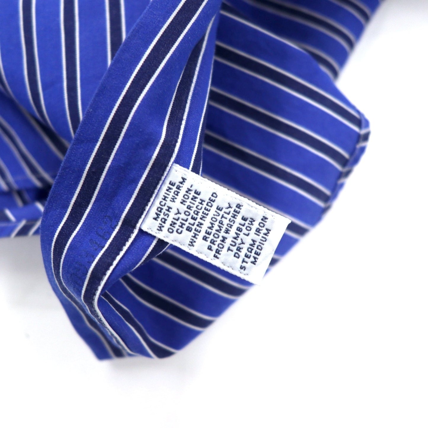 RALPH LAUREN 90年代 ボタンダウンシャツ L ブルー ストライプ コットン スモールポニー 刺繍  クラシックフィット CLASSIC FIT