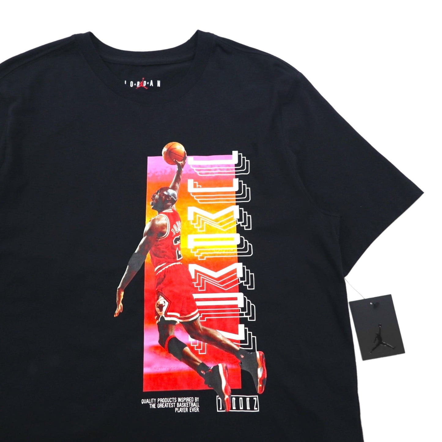 JORDAN BRAND ( NIKE ) ジョーダン プリント Tシャツ L ブラック コットン JUMP MAN CW0860-010 未使用品