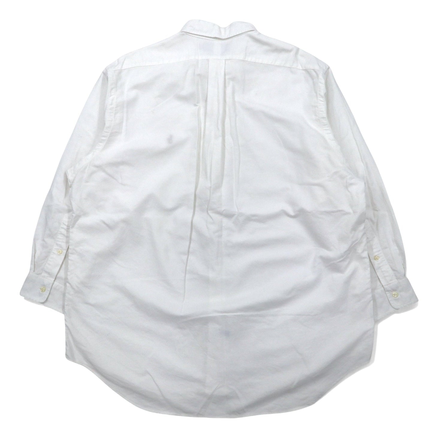 RALPH LAUREN 90年代 YARMOUTH オックスフォード ボタンダウンシャツ XL ホワイト コットン スモールポニー 刺繍 ジャマイカ製