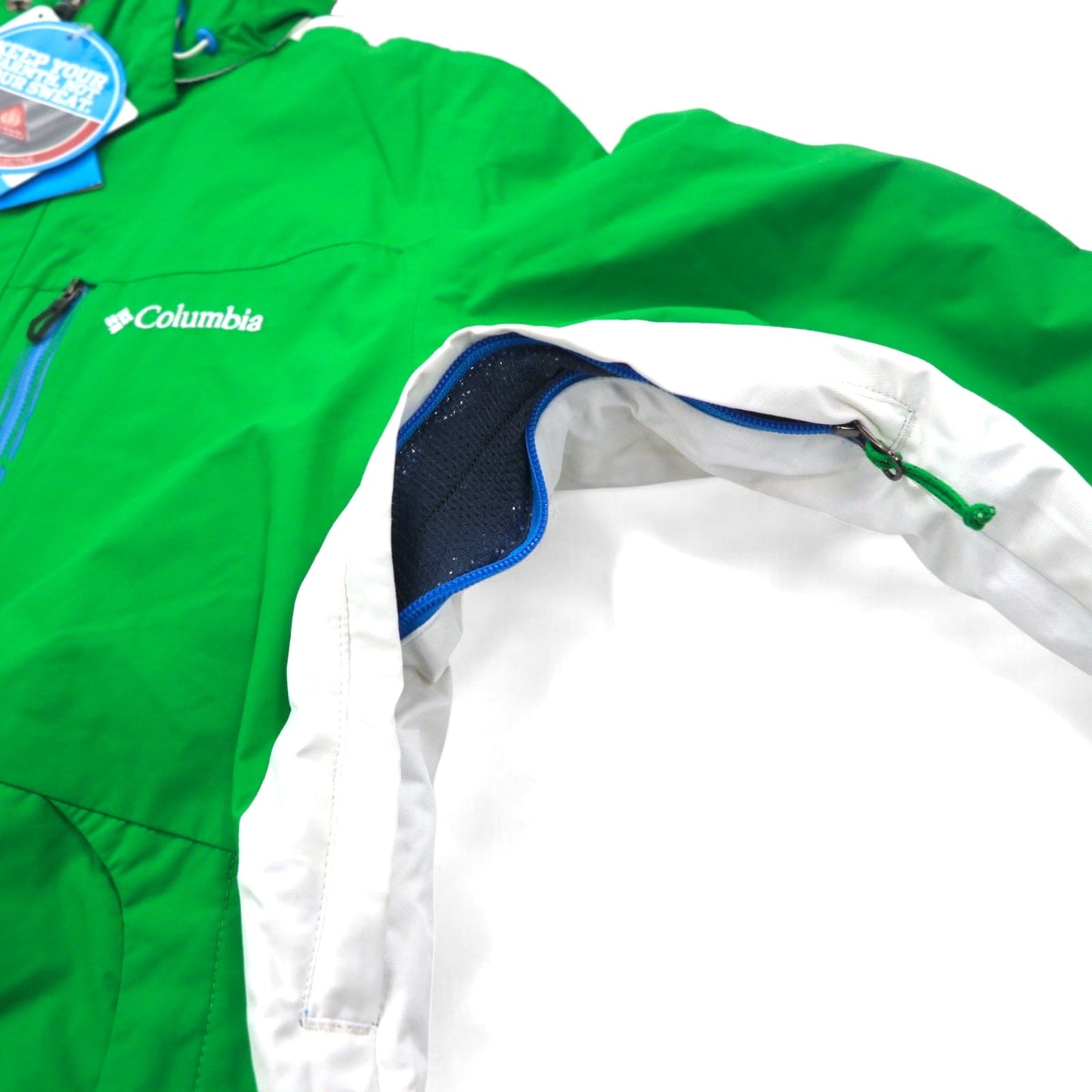 Columbia オムニヒート OMNI-HEAT マウンテンパーカー M グリーン オムニテック OMNI-TECH 防水 CUBIST 2.0 JACKET SM4010-010 未使用品