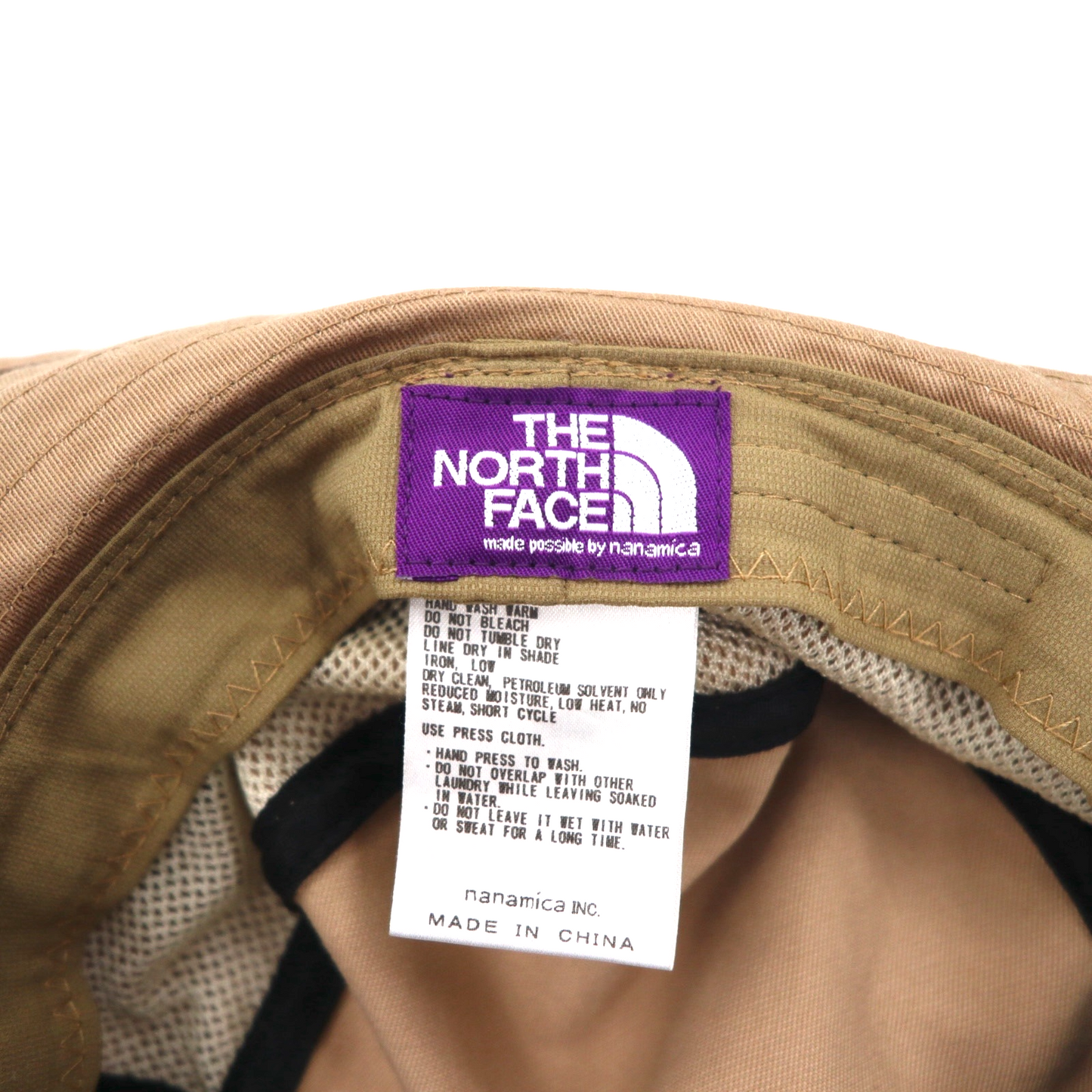 THE NORTH FACE PURPLE LABEL コットン ツイル フィールド ハット バケットハット M ストレッチ ベージュ  COOLMAX Stretch Twill Field Hat NN8053N