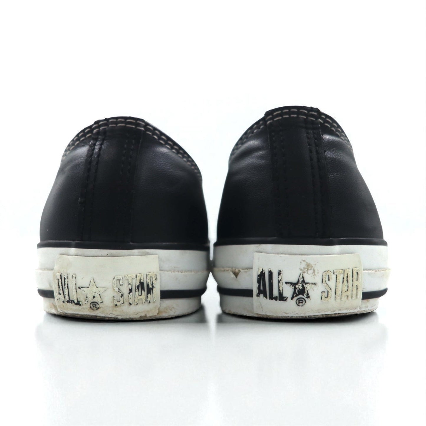 CONVERSE レザーオールスター ALL STAR OX スニーカー 27cm ブラック 1B906