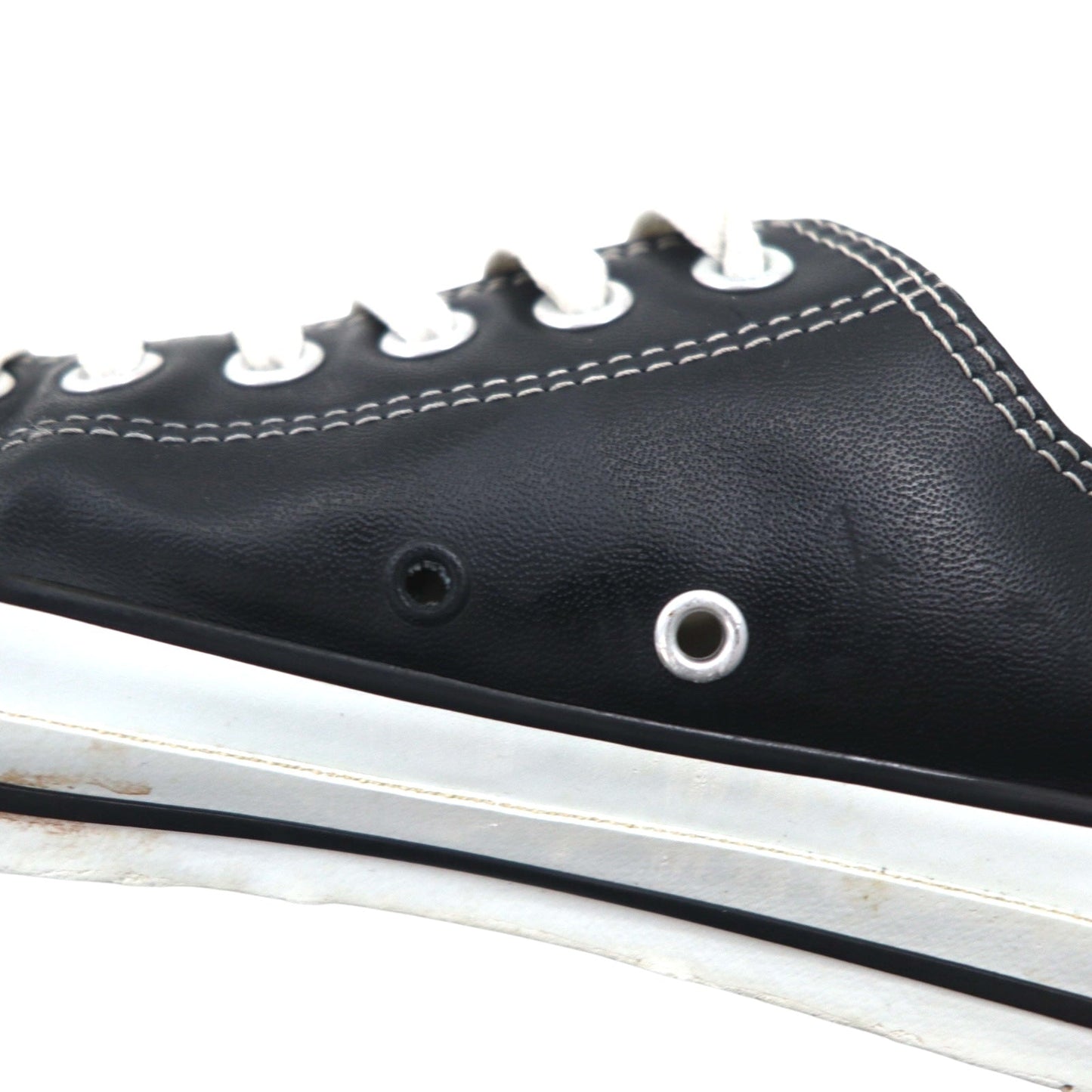 CONVERSE レザーオールスター ALL STAR OX スニーカー 27cm ブラック 1B906