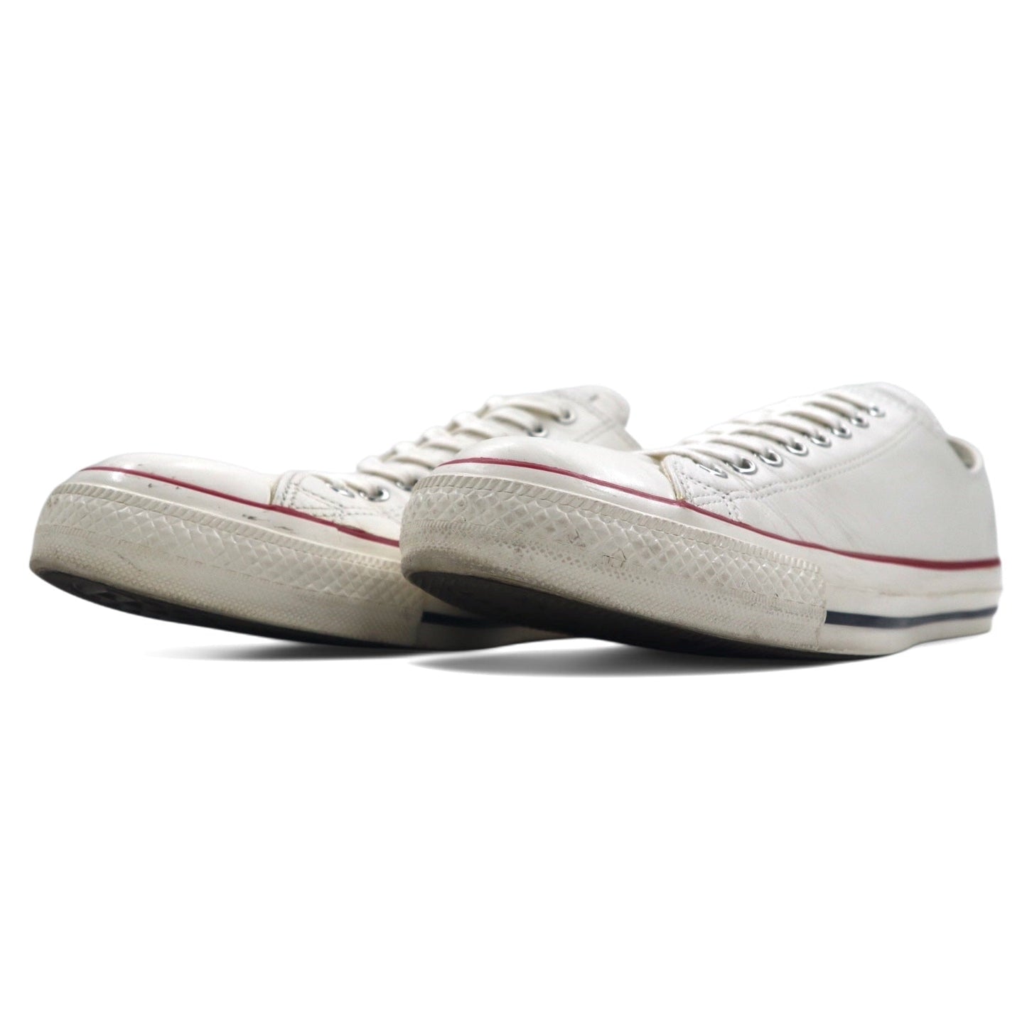 CONVERSE レザーオールスター LEATHER ALL STAR US OX スニーカー 27.5cm ホワイト レザー U.S ORIGINATOR 1CL798
