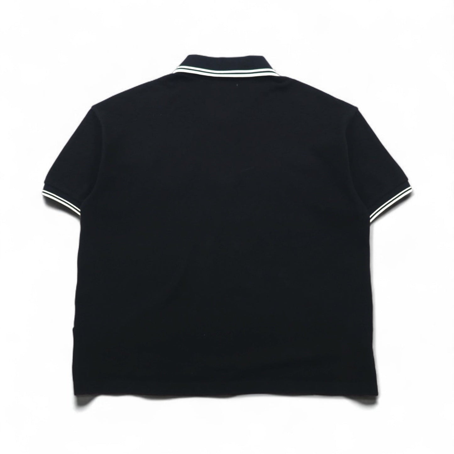 FRED PERRY × AKANE UTSUNOMIYA ワイドシルエット ポロシャツ S ブラック コットン 鹿の子 Pique Shirt F5334 日本製