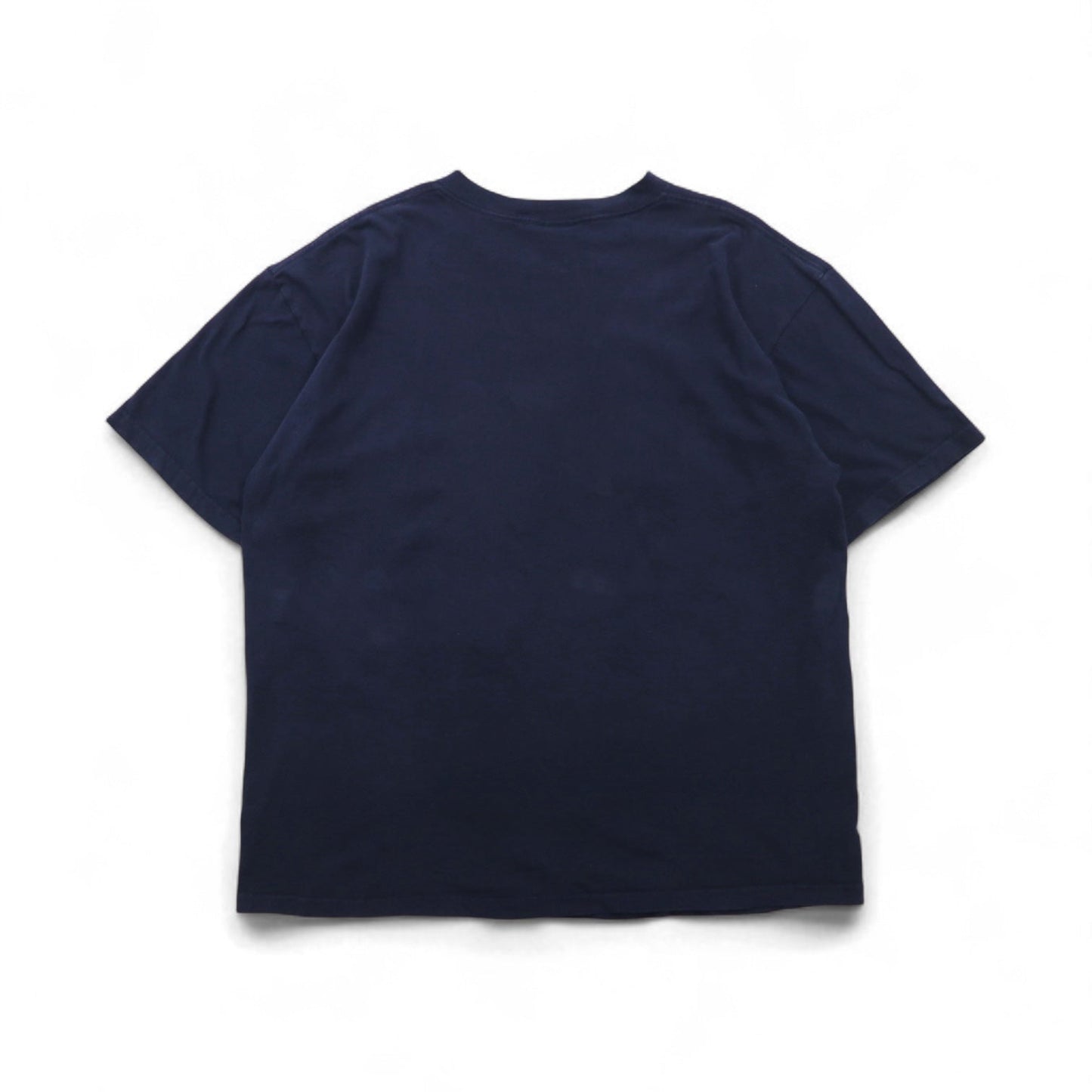 nautica 90年代 USA製 ワンポイントロゴ刺繍 Tシャツ 2XL ネイビー コットン