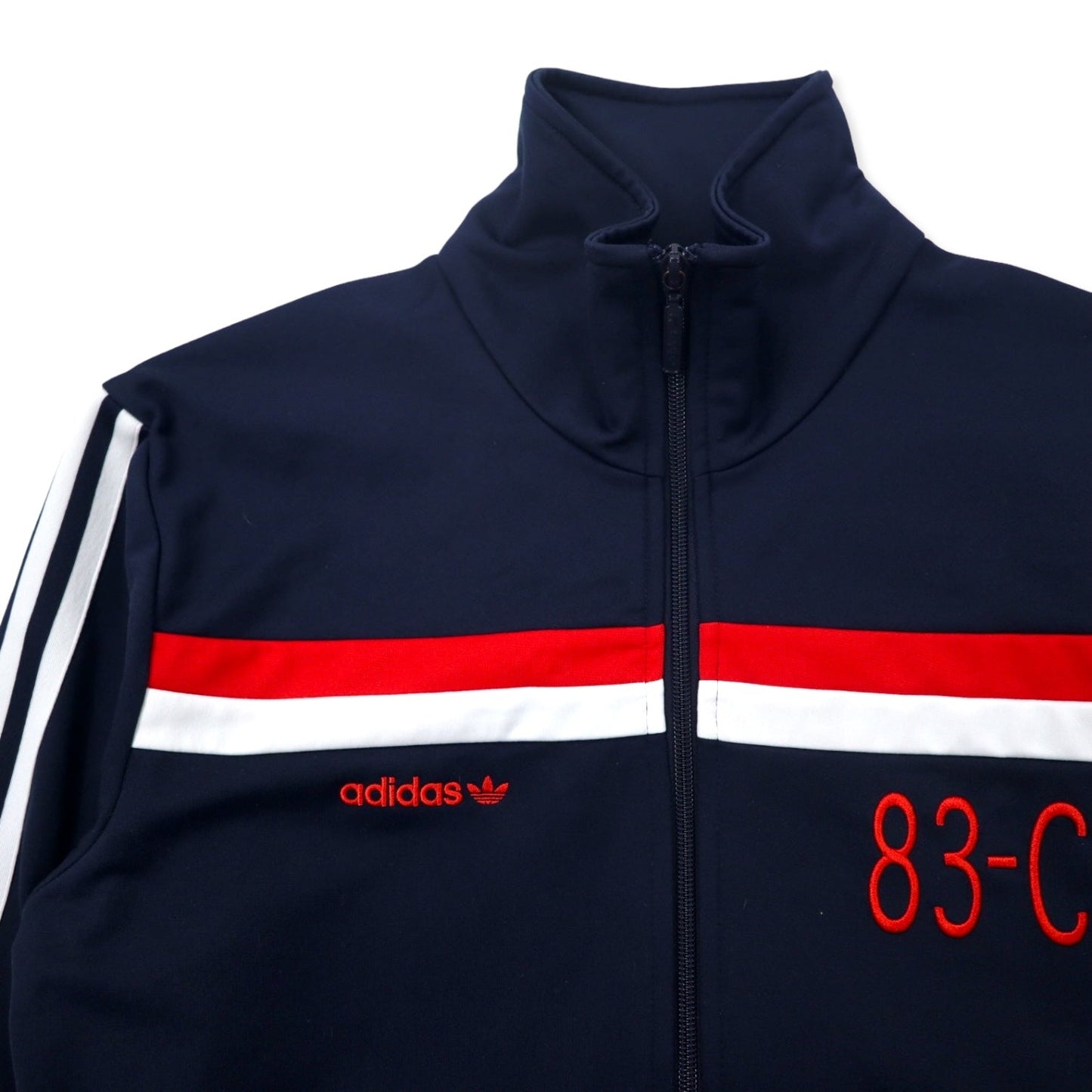 adidas originals トラックジャケット ジャージ O ネイビー ポリエステル 3ストライプス トレフォイルロゴ 83-C J.mano BR6968