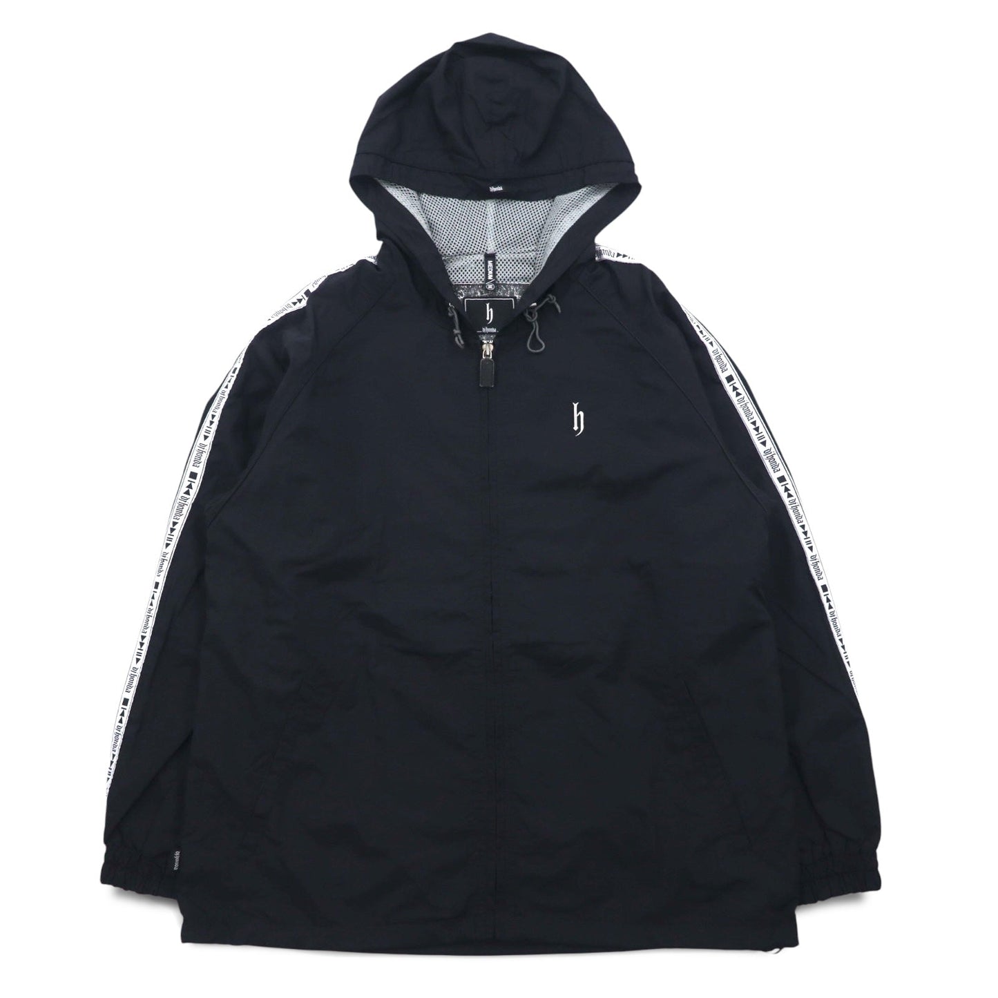 DJ honda 90年代 テックジャケット ナイロンパーカー M ブラック テープロゴ TECH JACKET