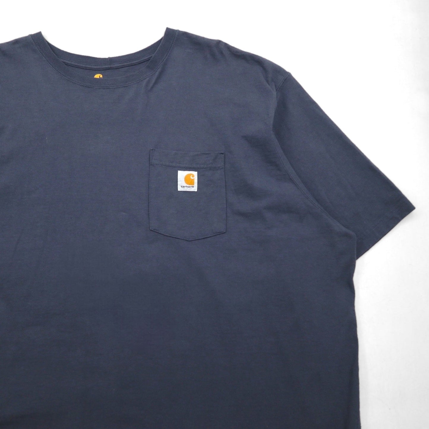 carhartt オリジナルフィット ポケット Tシャツ 4XL ORIGINAL FIT グレー コットン