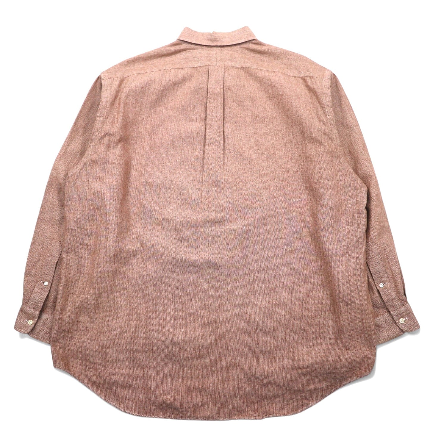 Ralph Lauren 90年代 ビッグサイズ BLAKE ボタンダウンシャツ XL ピンク ヘリンボーン ストライプ スモールポニー刺繍