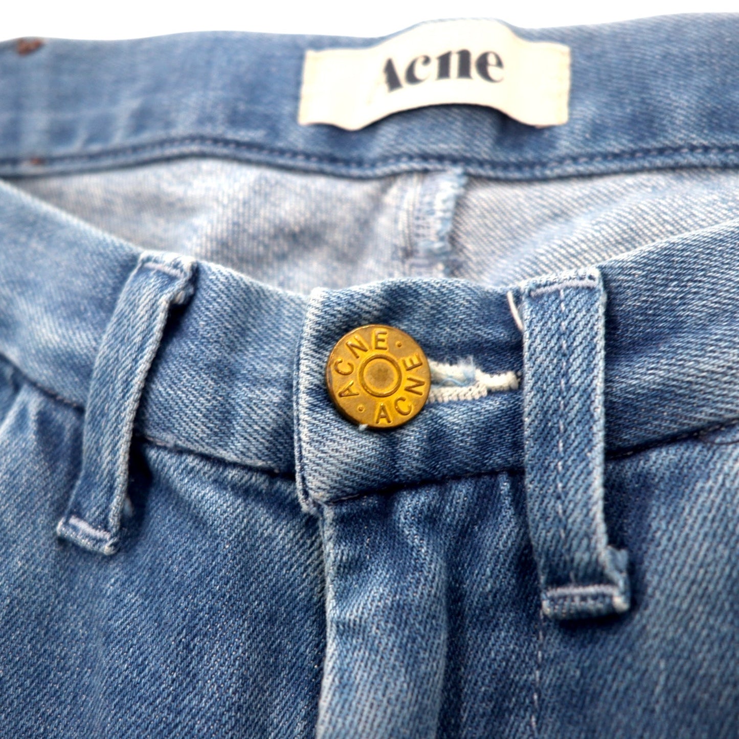 Acne ストレッチ スキニー デニムパンツ M インディゴ ブルー コットン トルコ製