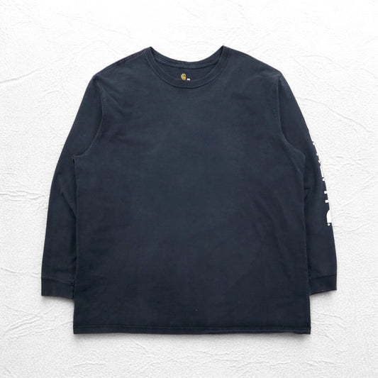 carhartt ロングスリーブ Tシャツ ロンT 3XL ORIGINAL FIT ブラック コットン ビッグサイズ