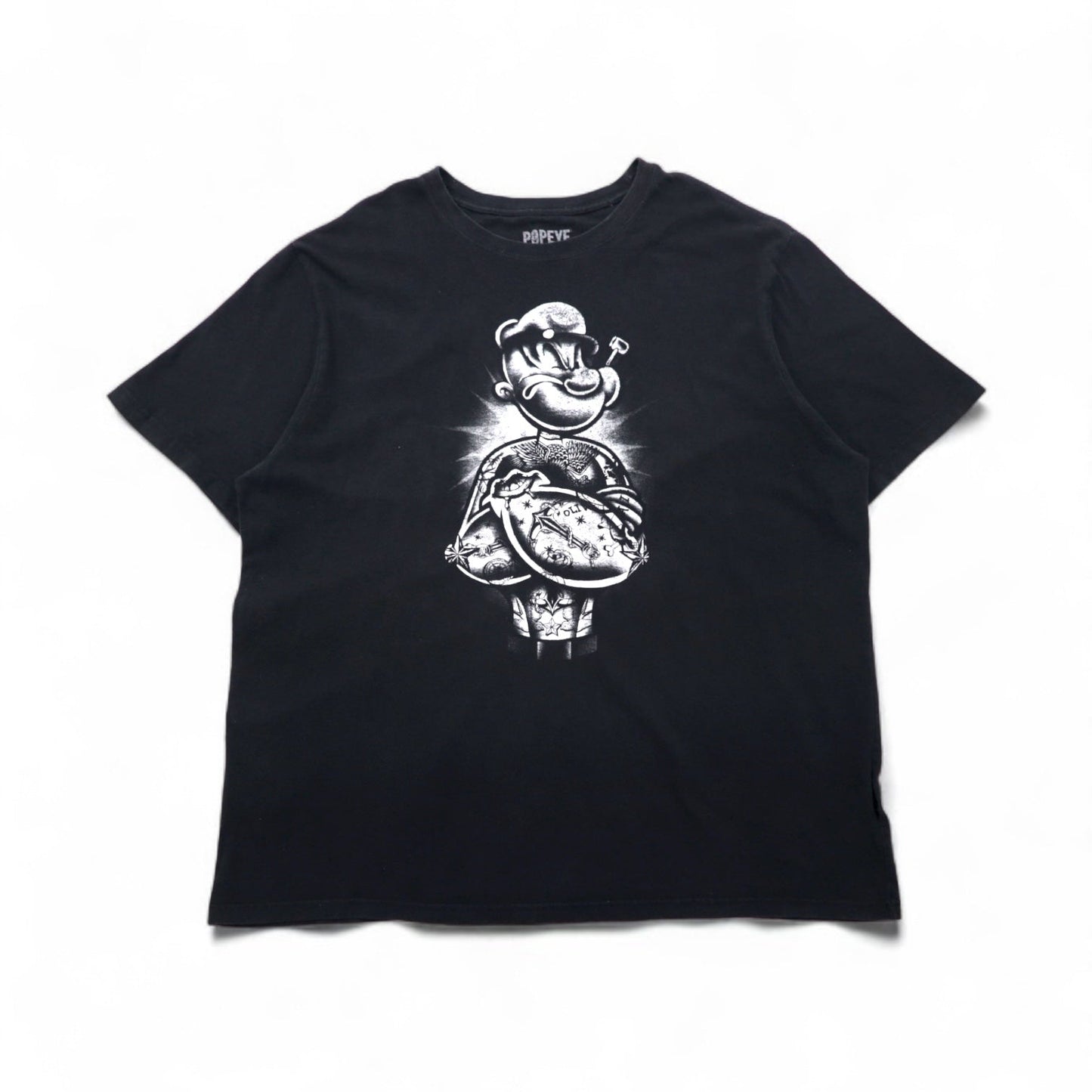 POPEYE ポパイ ビッグサイズ Tシャツ 2XL ブラック キャラクター コットン ホンジュラス製