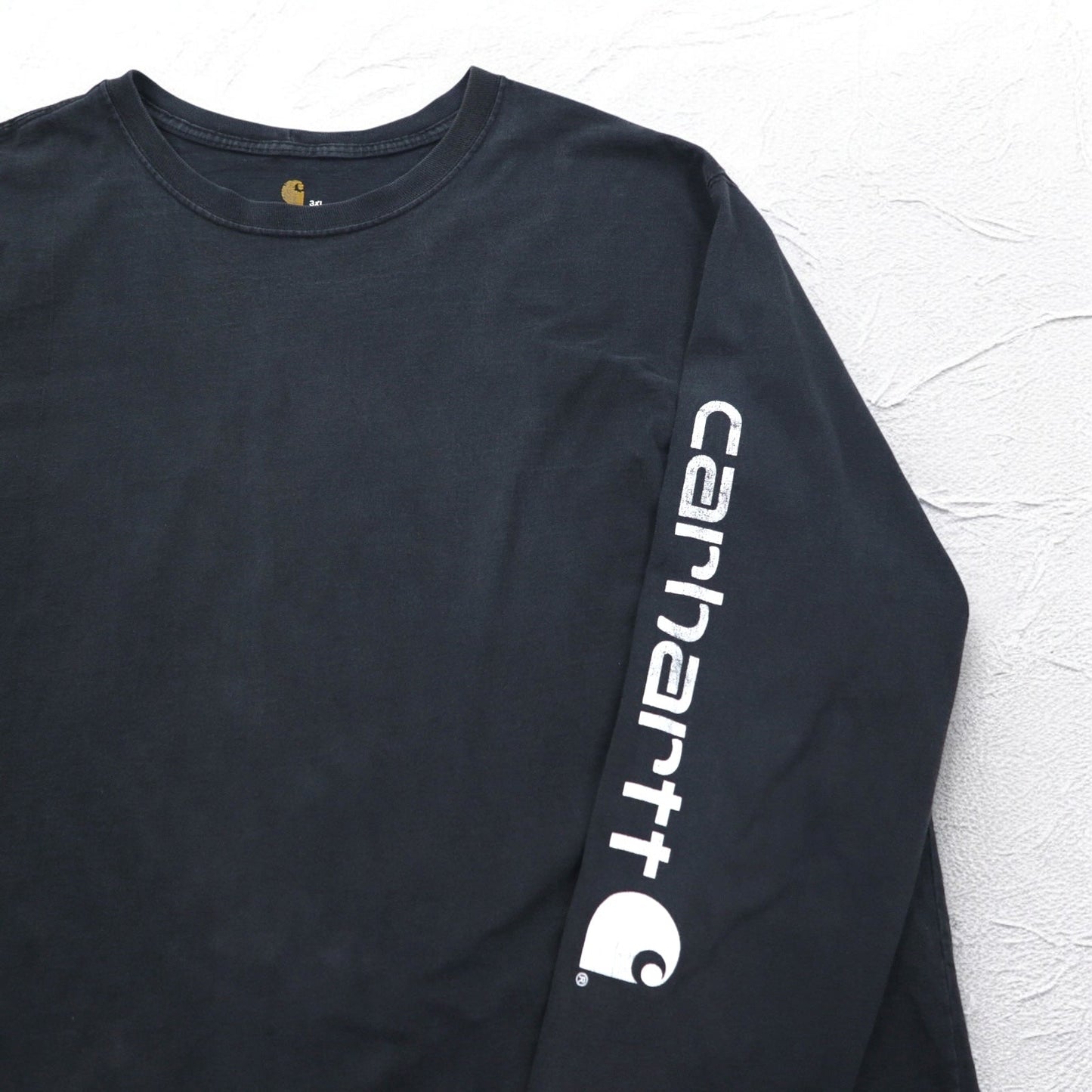 carhartt ロングスリーブ Tシャツ ロンT 3XL ORIGINAL FIT ブラック コットン ビッグサイズ