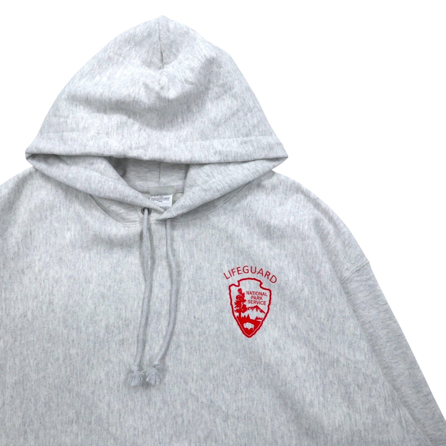 Champion リバースウィーブ REVERSE WEAVE プルオーバー パーカー 2XL グレー LIFEGUARD 裏起毛 青単タグ 復刻 ビッグサイズ