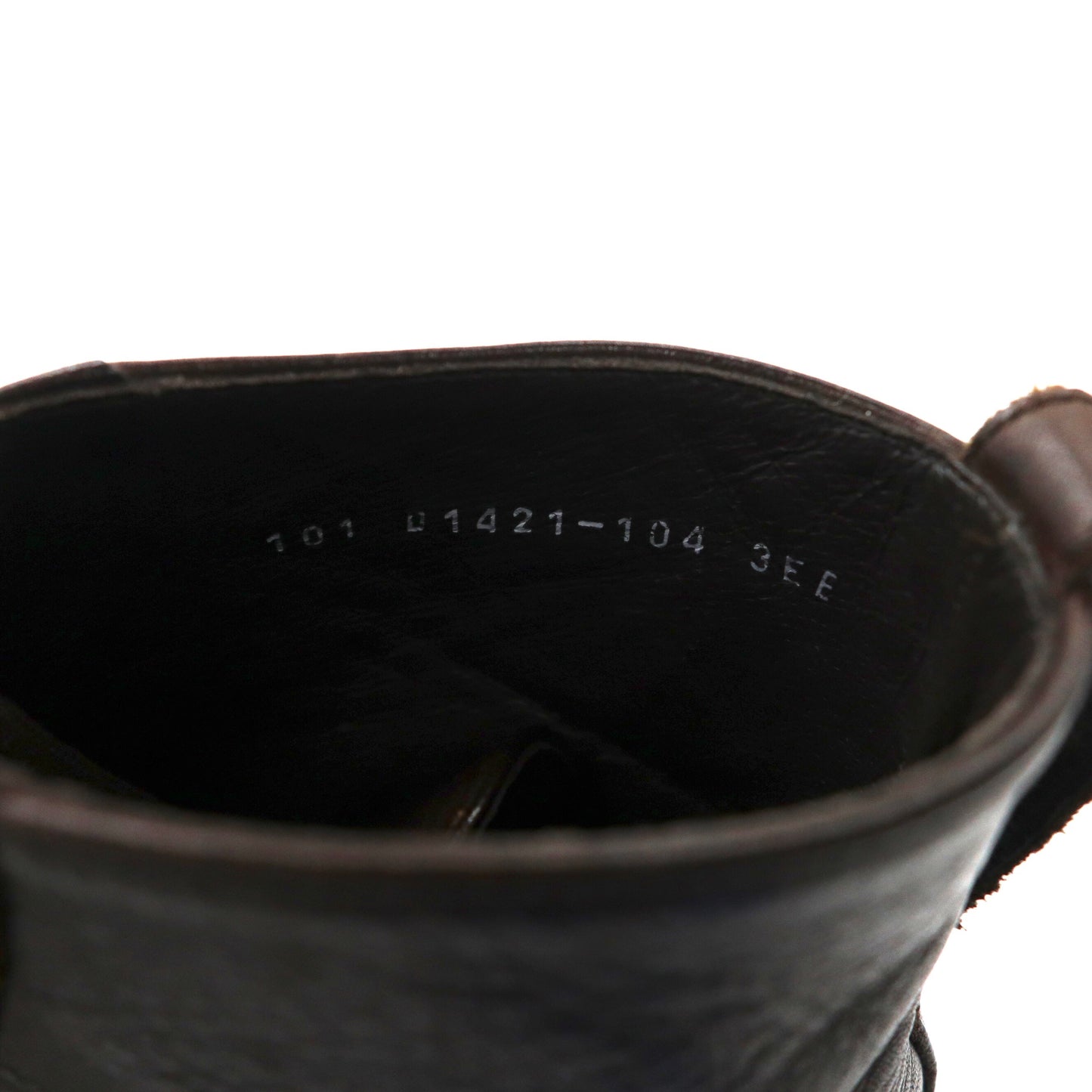 BURBERRY BLACK LABEL レースアップブーツ 27-28cm ブラウン レザー 101 D1421-104