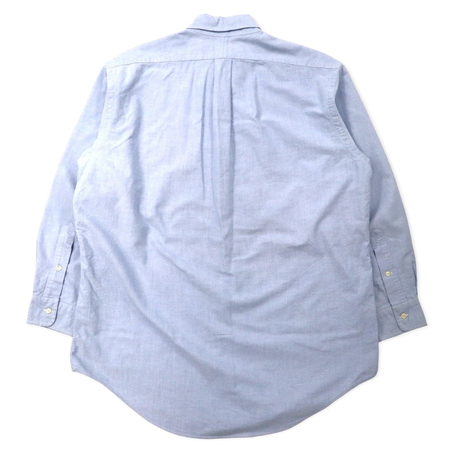 Ralph Lauren オックスフォード ボタンダウンシャツ 15 1/2-32 ブルー コットン スモールポニー刺繍 YARMOUTH