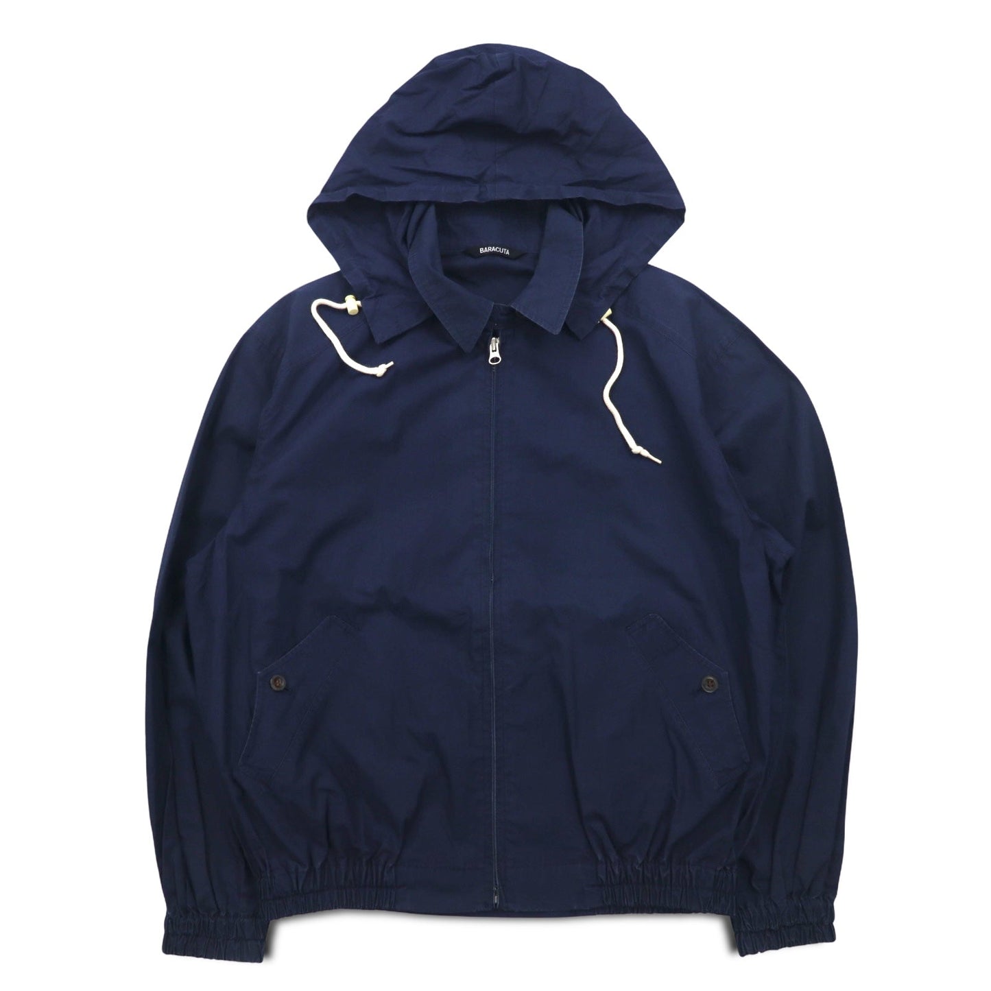 BARACUTA G9 ハリントンジャケット フード着脱式 スウィングトップ M ネイビー
