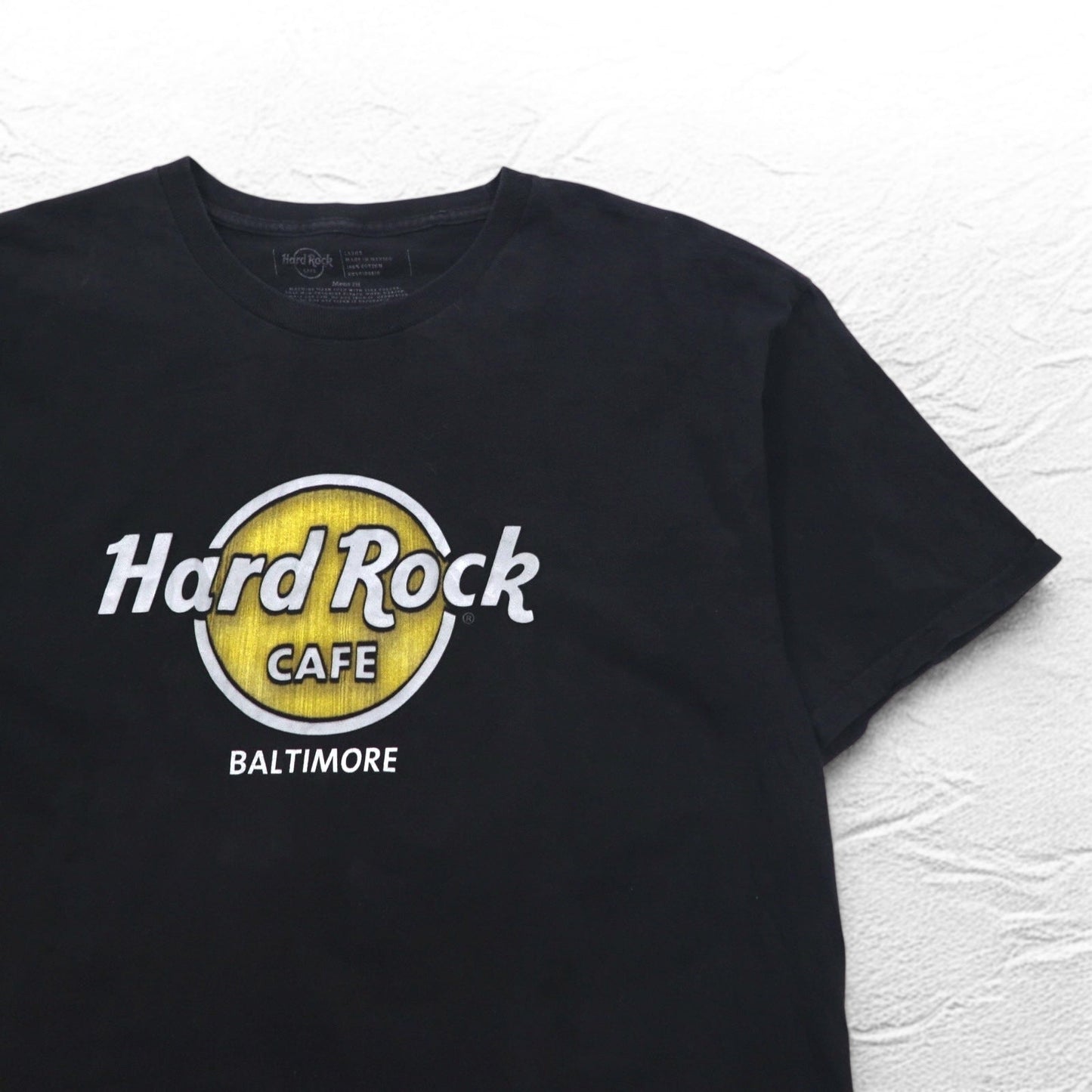 Hard Rock CAFE ロゴプリント Tシャツ L ブラック コットン BALTIMORE メキシコ製