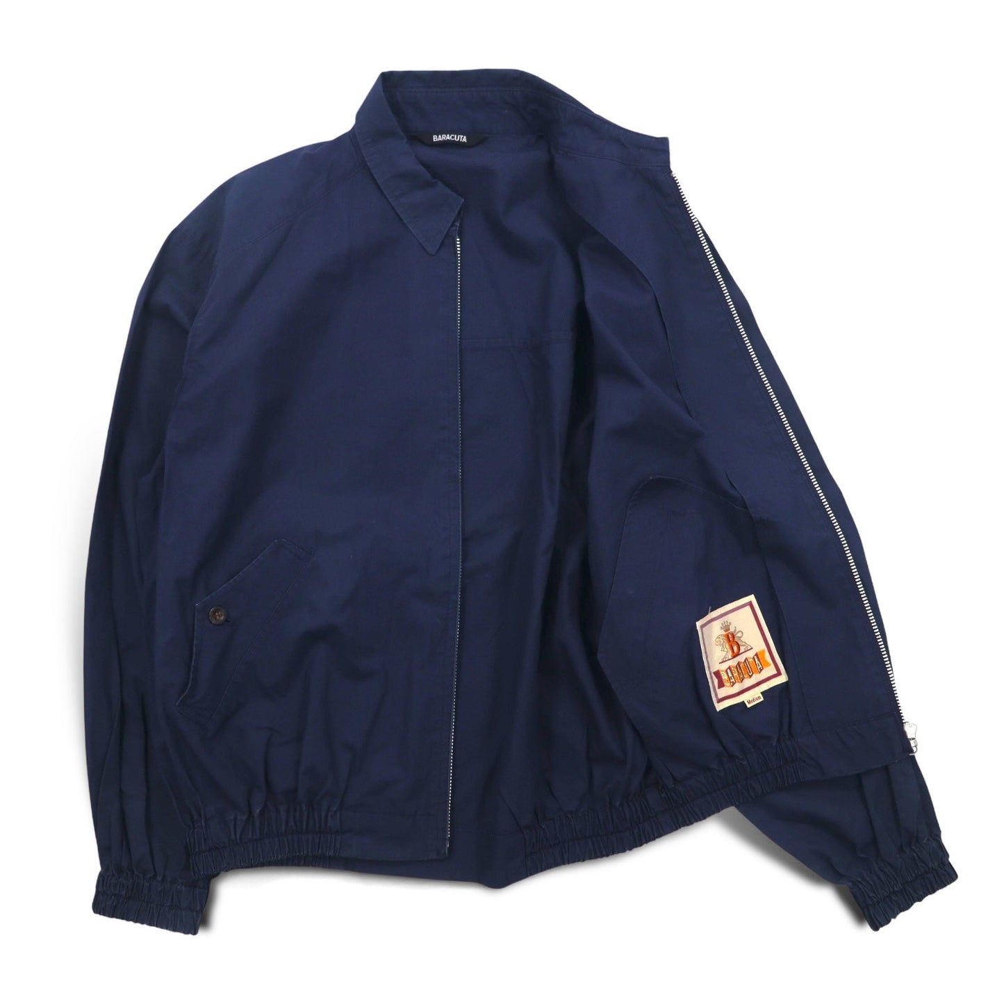 BARACUTA G9 ハリントンジャケット フード着脱式 スウィングトップ M ネイビー