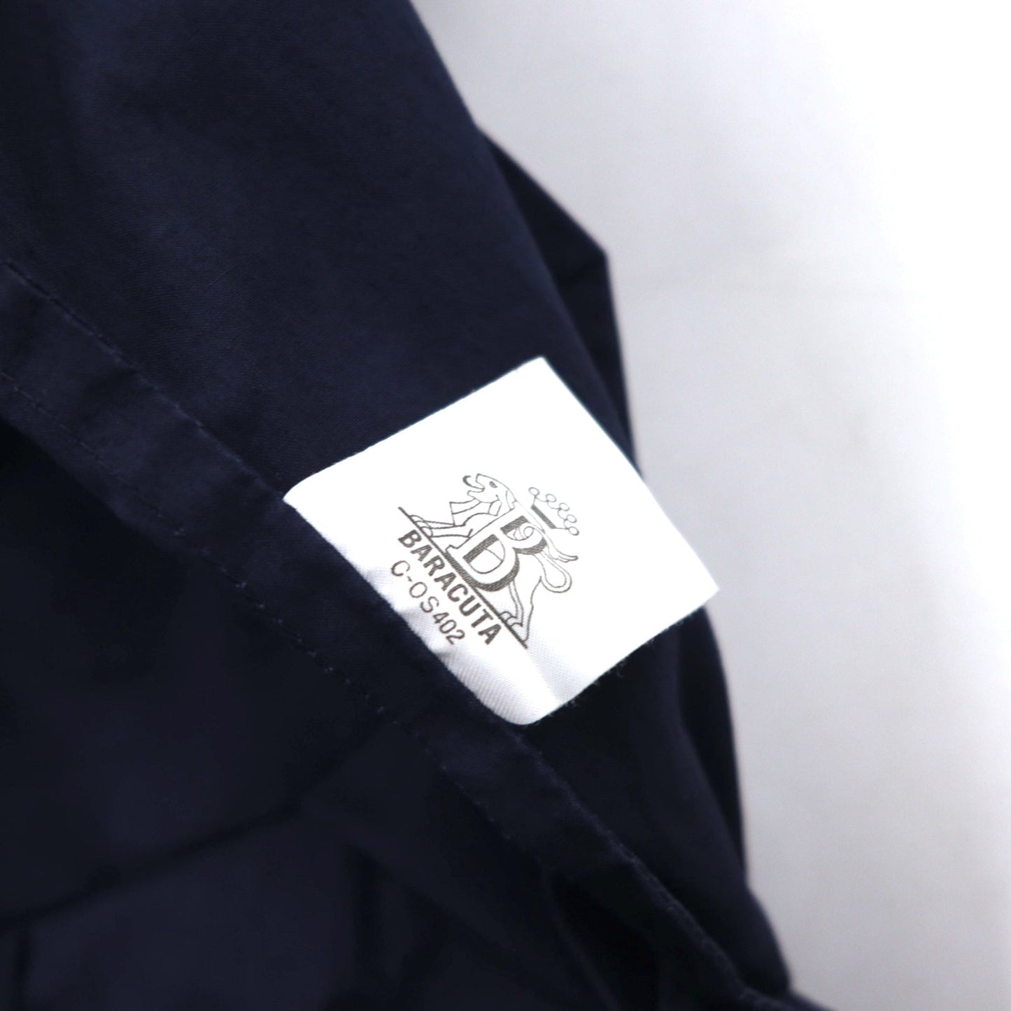 BARACUTA G9 ハリントンジャケット フード着脱式 スウィングトップ M ネイビー