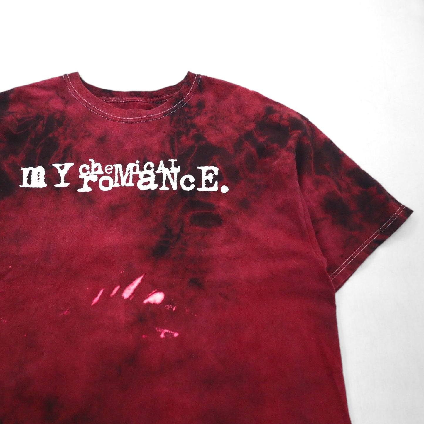 My Chemical Romance マイケミカルロマンス ロック バンド Tシャツ XL ボルドー タイダイ コットン