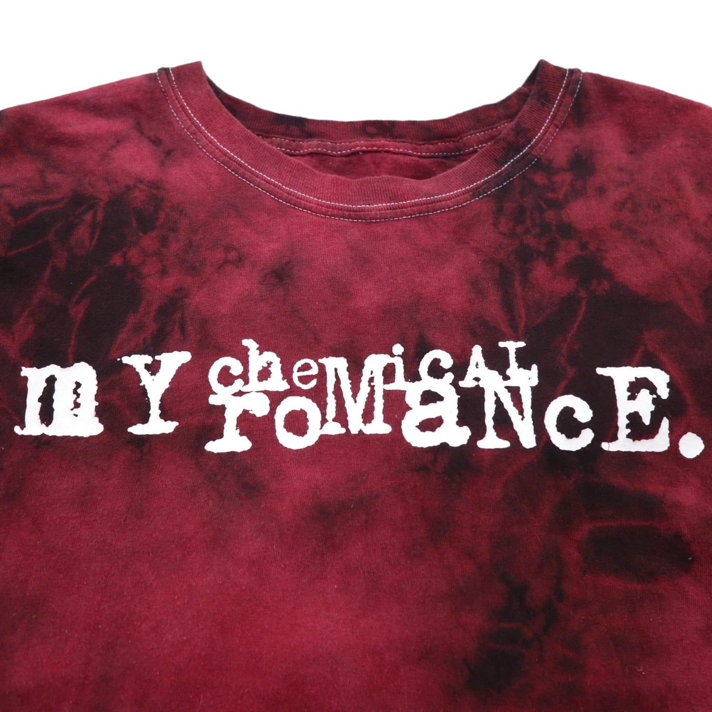 My Chemical Romance マイケミカルロマンス ロック バンド Tシャツ XL ボルドー タイダイ コットン