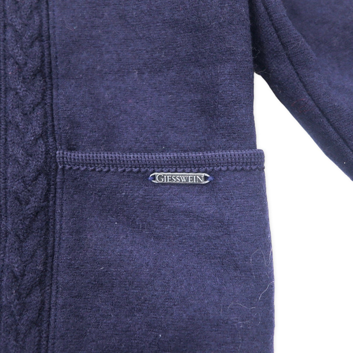 GIESSWEIN オーストラリア製 チロリアンジャケット 40 ネイビー ウール コインボタン ユーロヴィンテージ