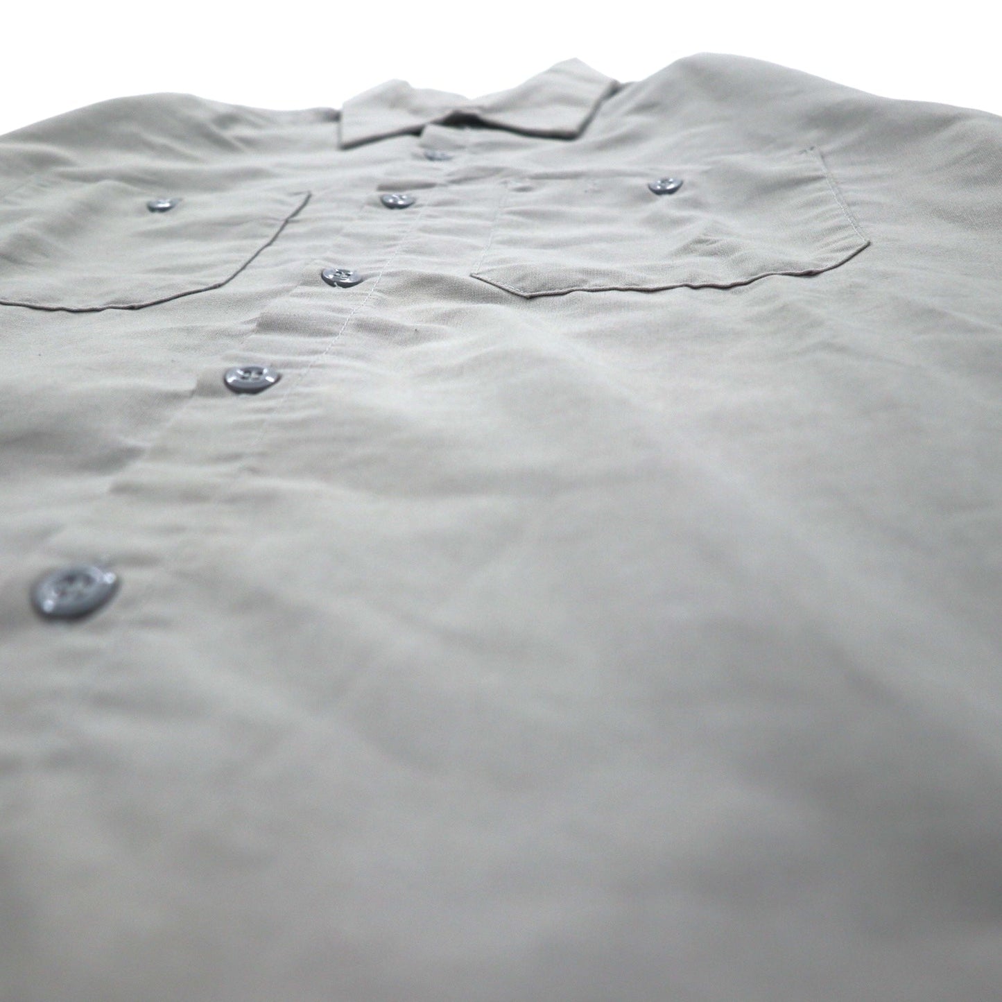 RED KAP ワークシャツ S グレー ポリエステル コットン フロントポケット ホンジュラス製