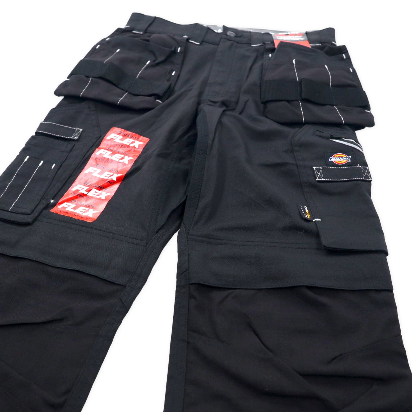 Dickies ダブルニー タクティカル ワークパンツ カーゴパンツ 30 ブラック コットン CORDURA マルチポケット UNIVERSAL FLEX HOLSTER TRS TR2010 未使用品