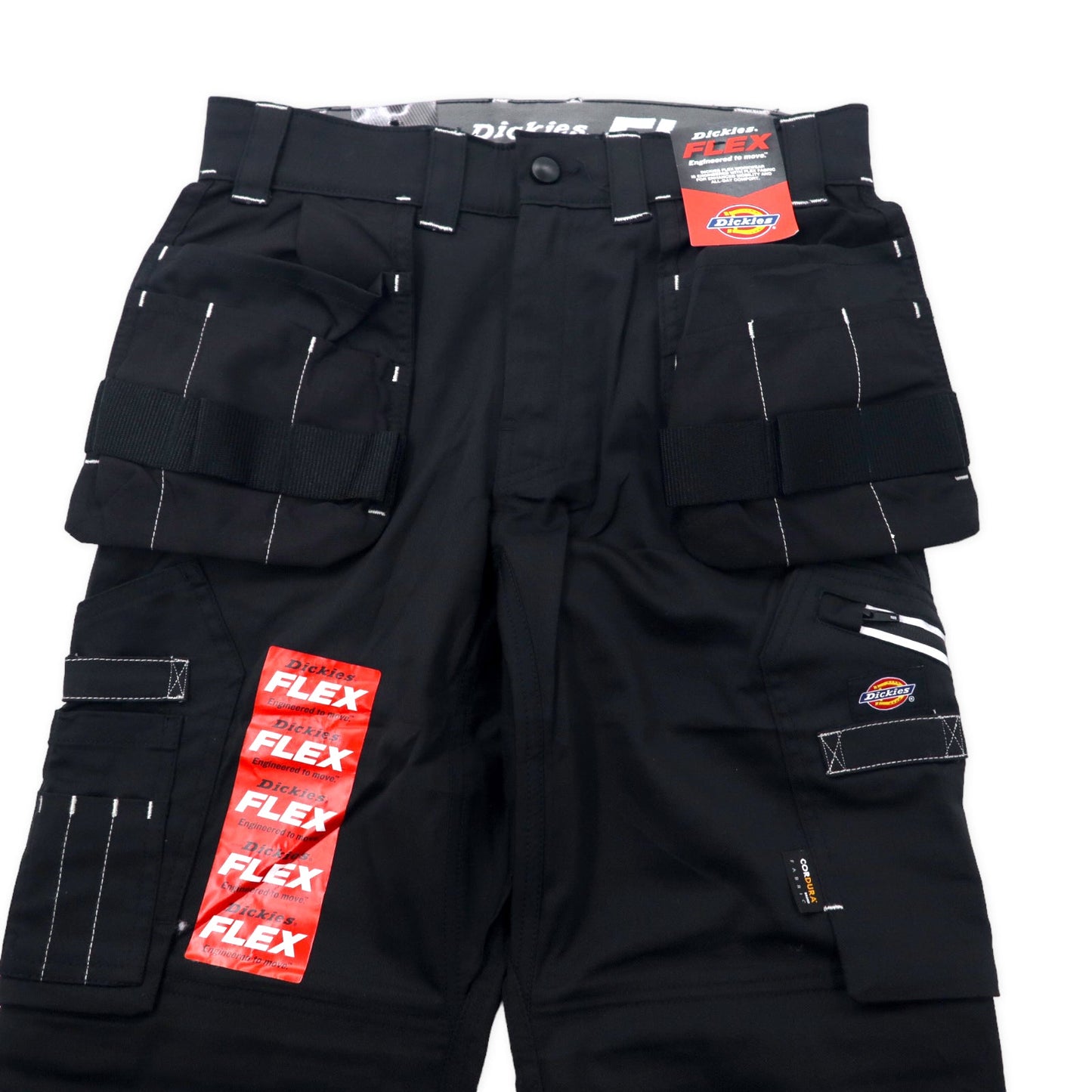 Dickies ダブルニー タクティカル ワークパンツ カーゴパンツ 30 ブラック コットン CORDURA マルチポケット UNIVERSAL FLEX HOLSTER TRS TR2010 未使用品